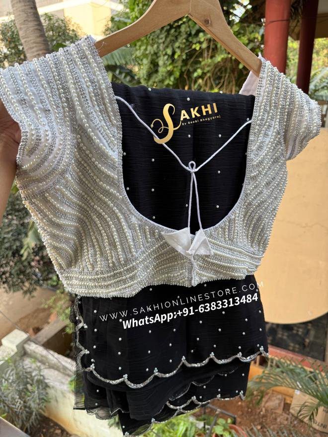 Pearl Saree &amp; Blouse💕