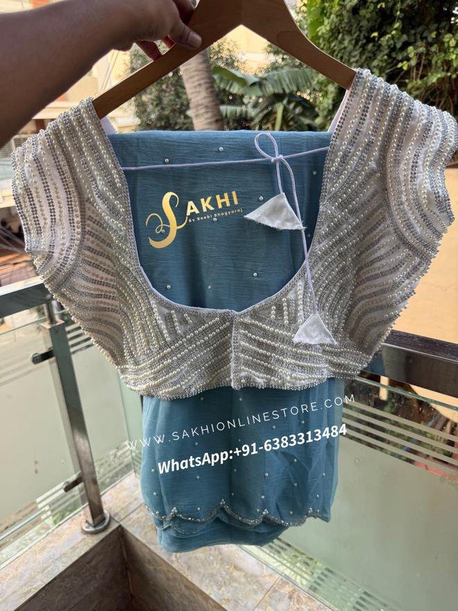 Pearl Saree &amp; Blouse💕