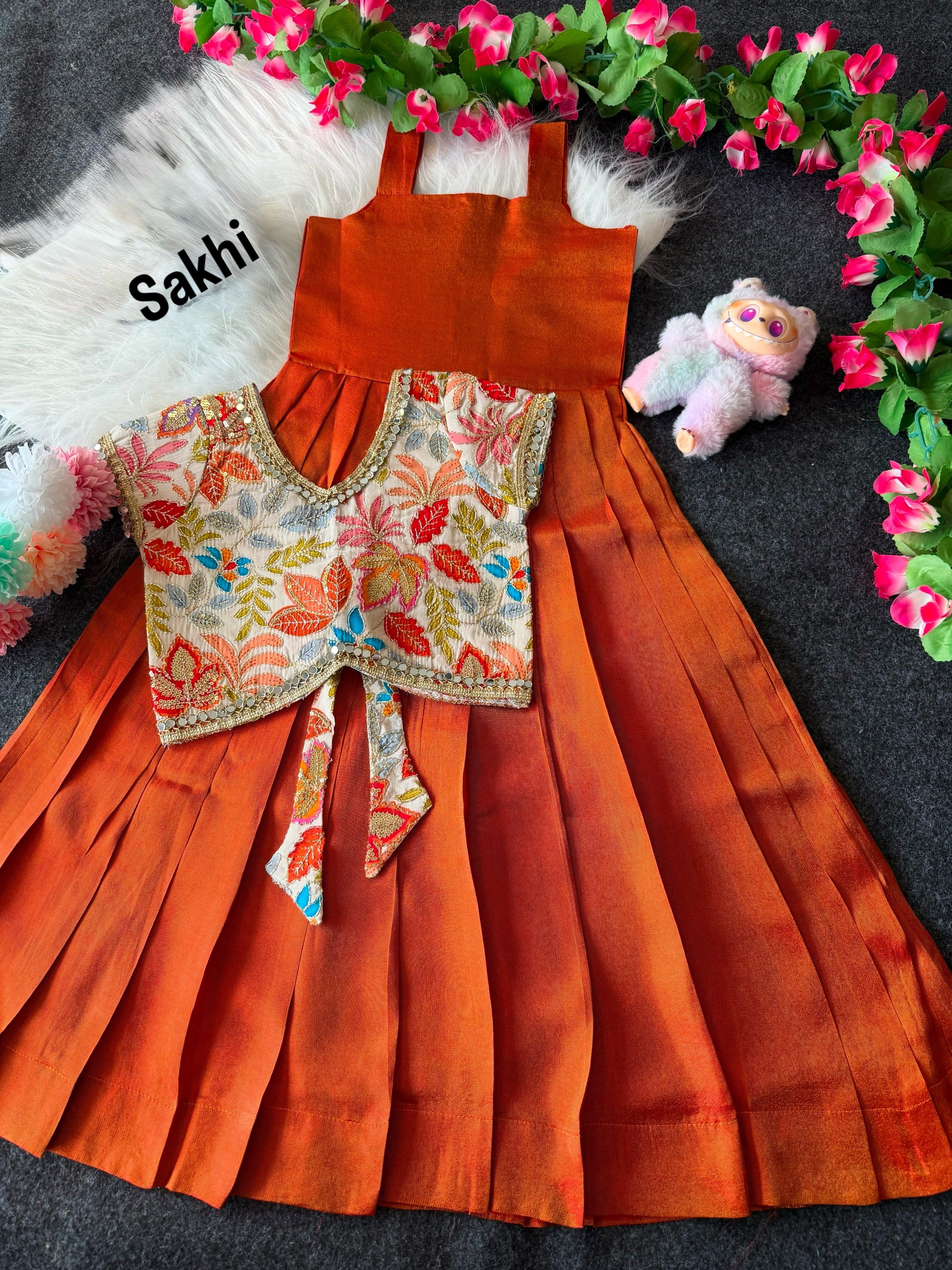 Sunaya : 2 In one Designer kids frocks