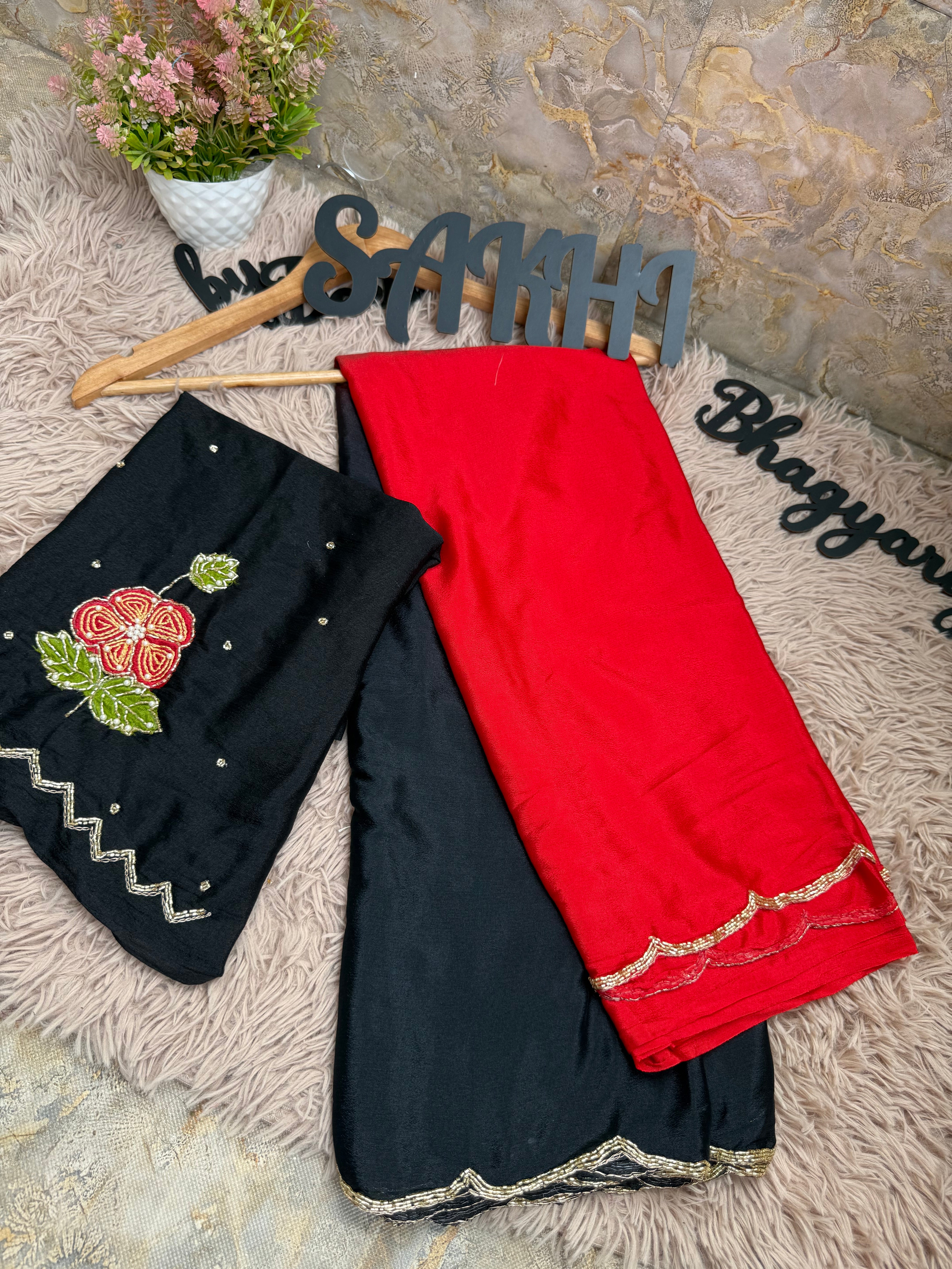 Red Rose : Chinnon Handwork Duo