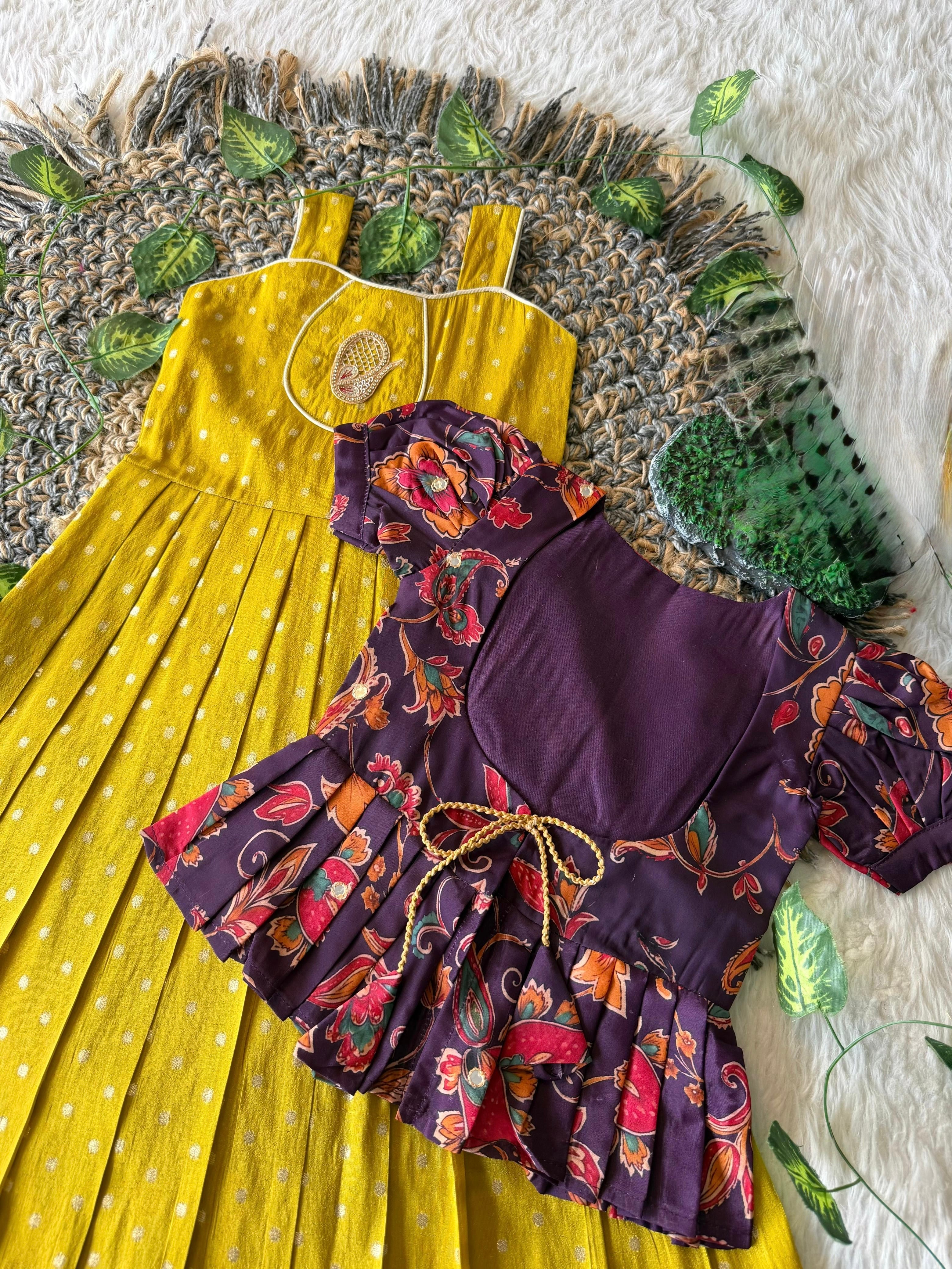 Vindhya : 2 In one frock