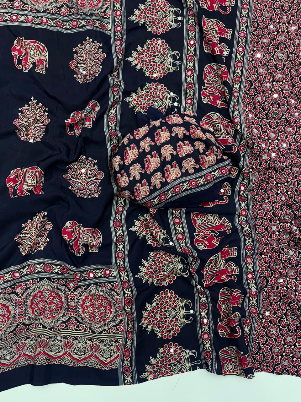 Anjana: Ajrak sarees