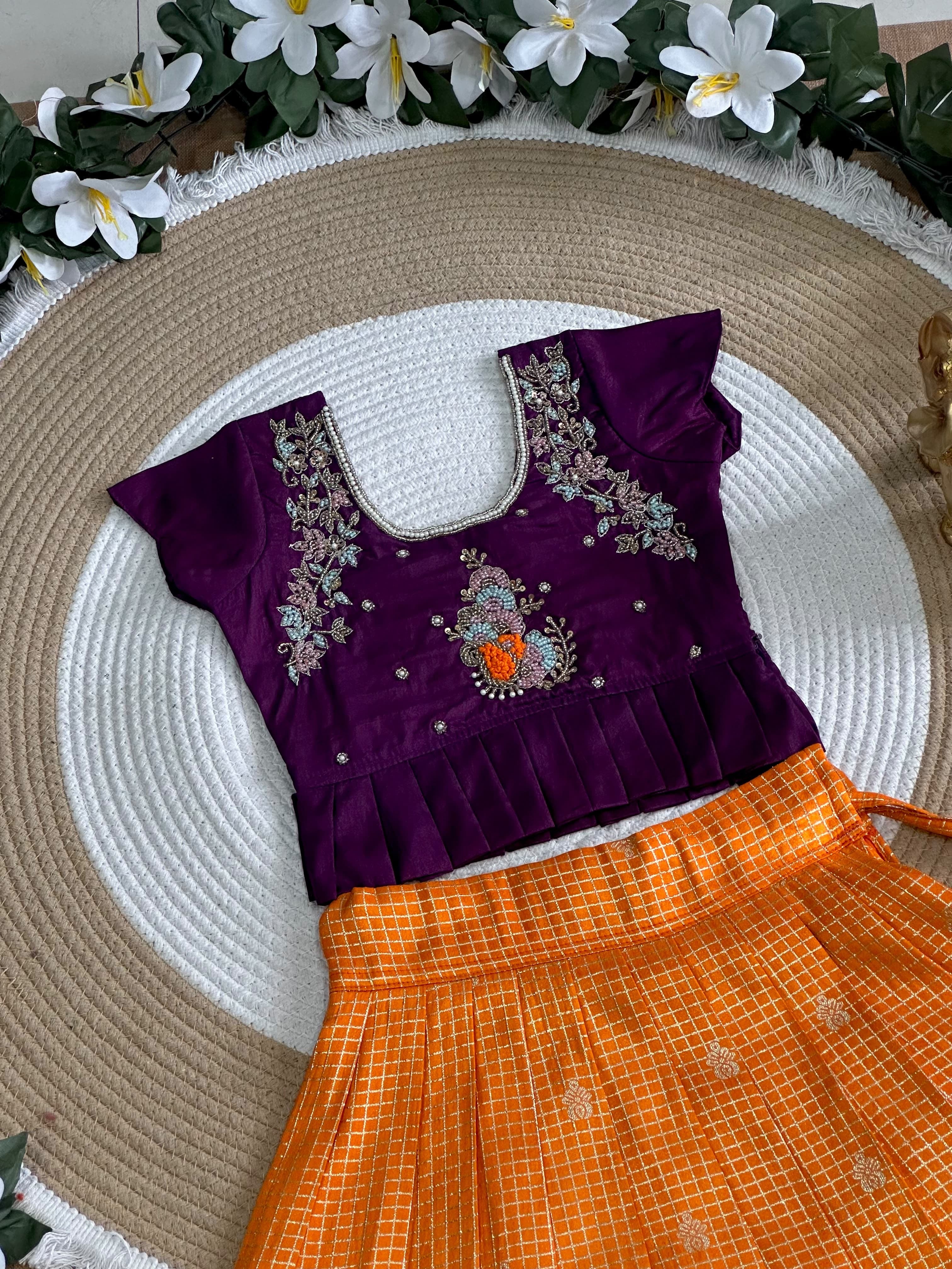 Chitra Traditional kids lehenga