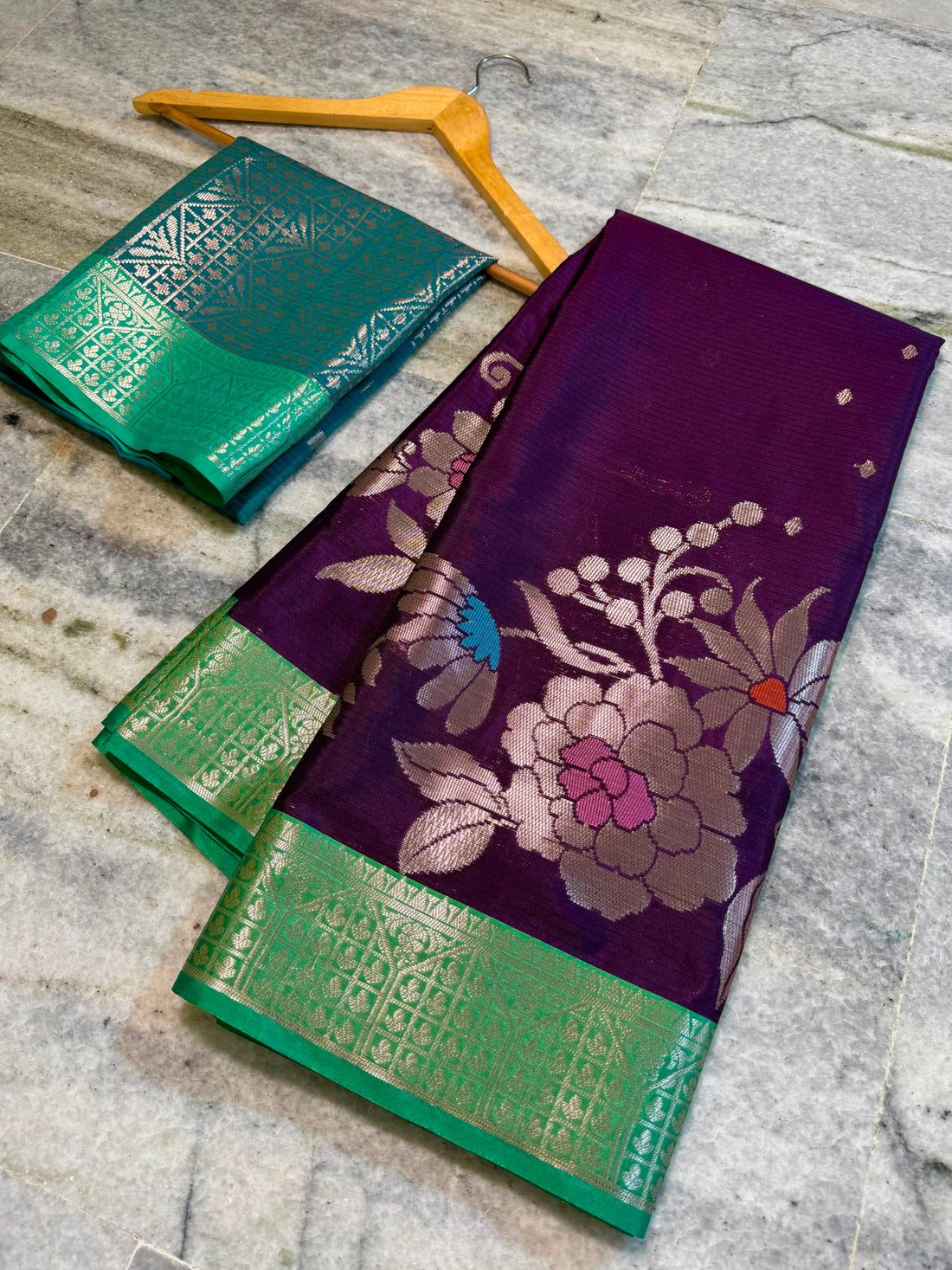 Banarasi semi katan silk saree