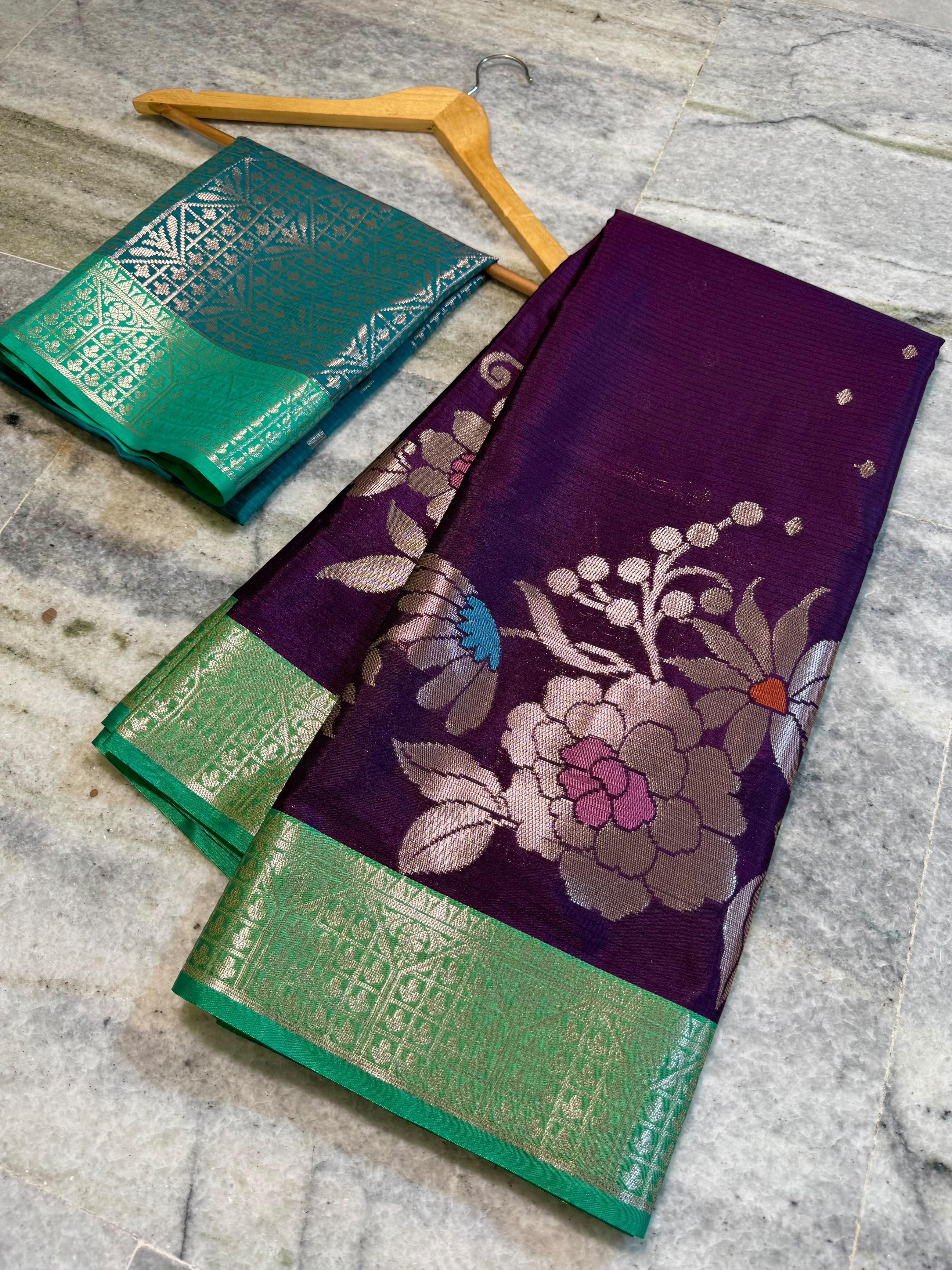 Banarasi semi katan silk saree