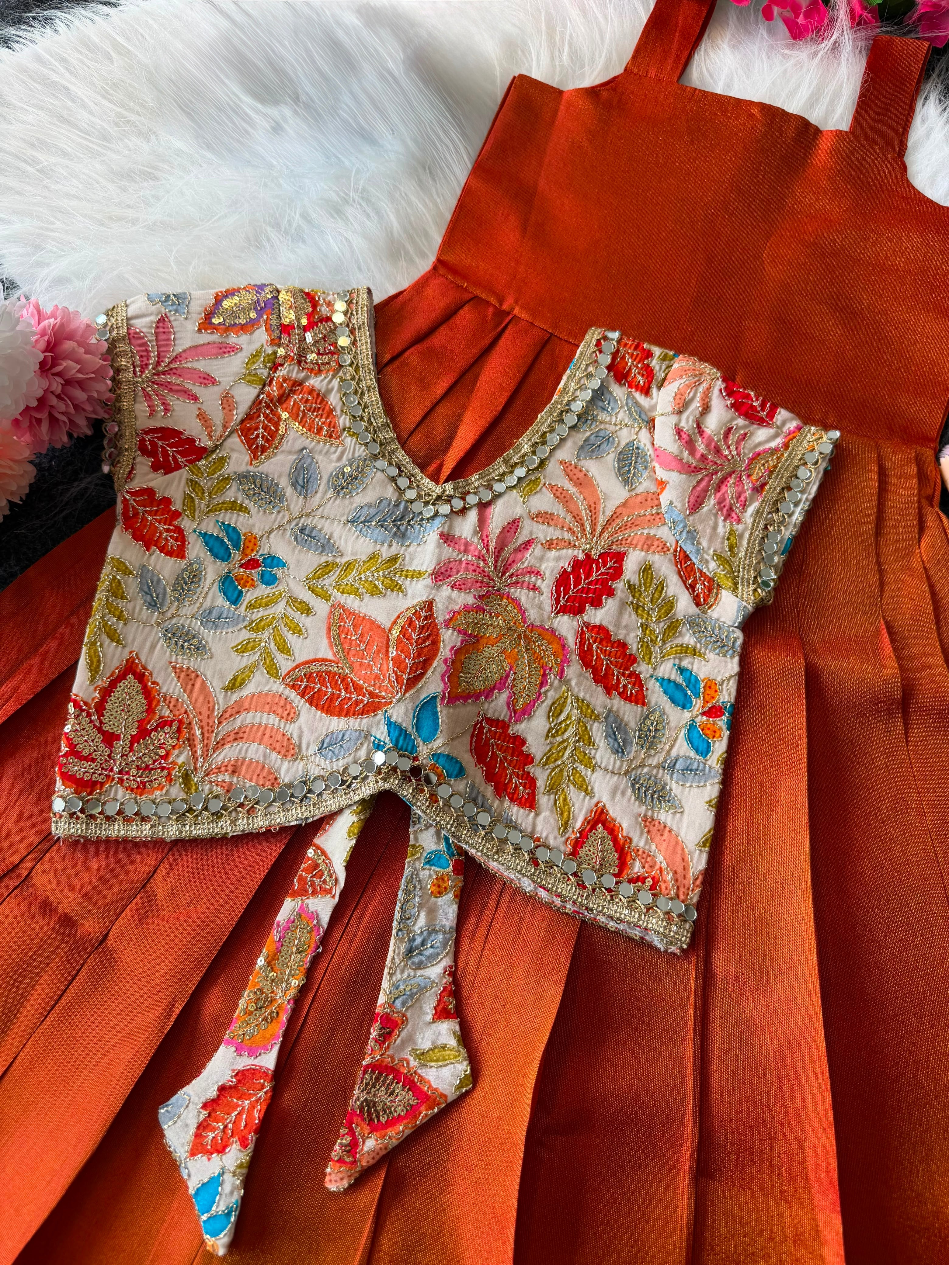 Sunaya : 2 In one Designer kids frocks