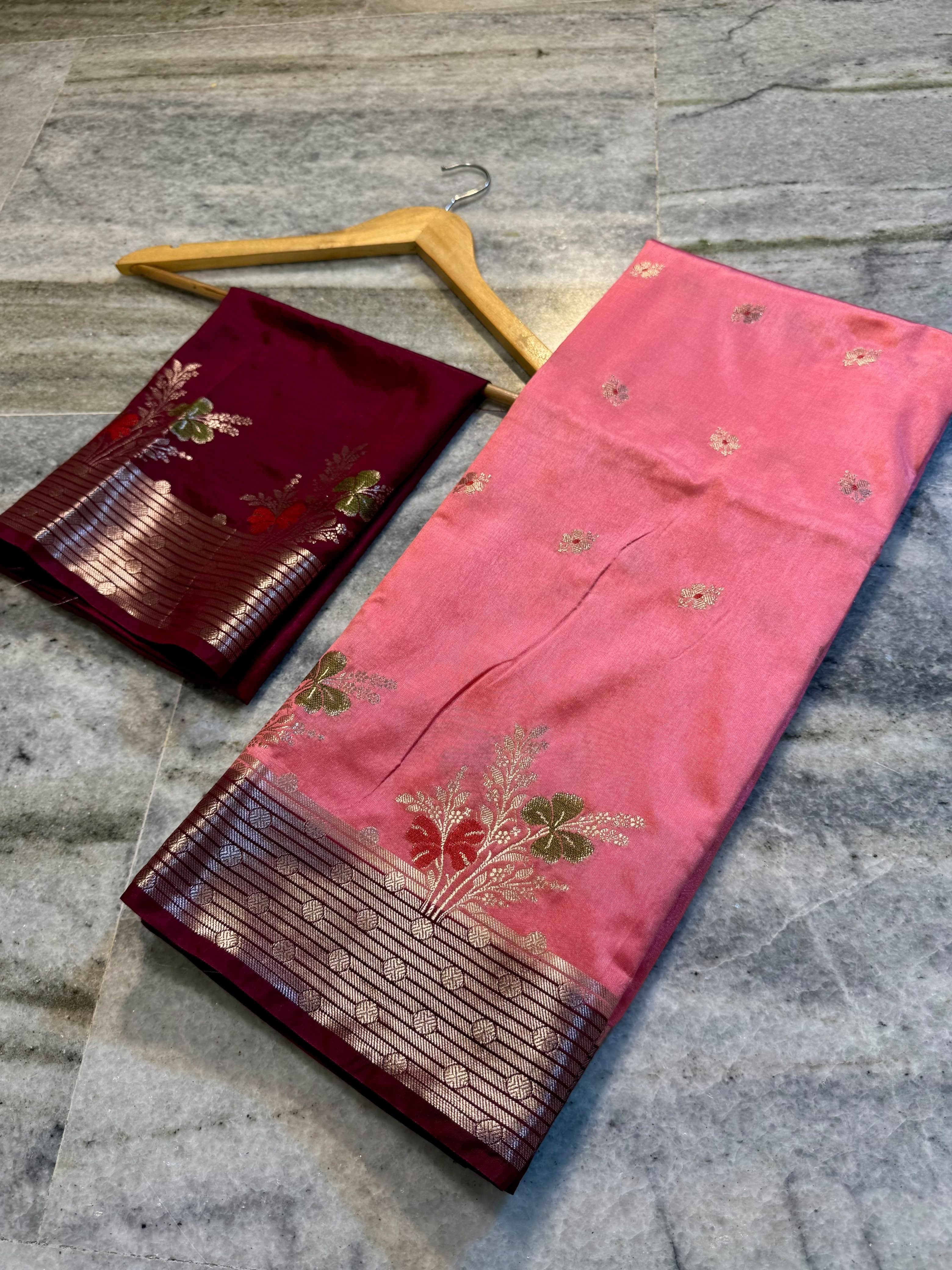 Banarasi semi silk Sarees
