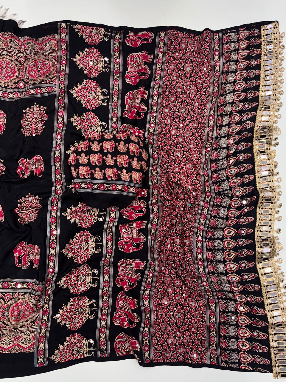 Anjana: Ajrak sarees