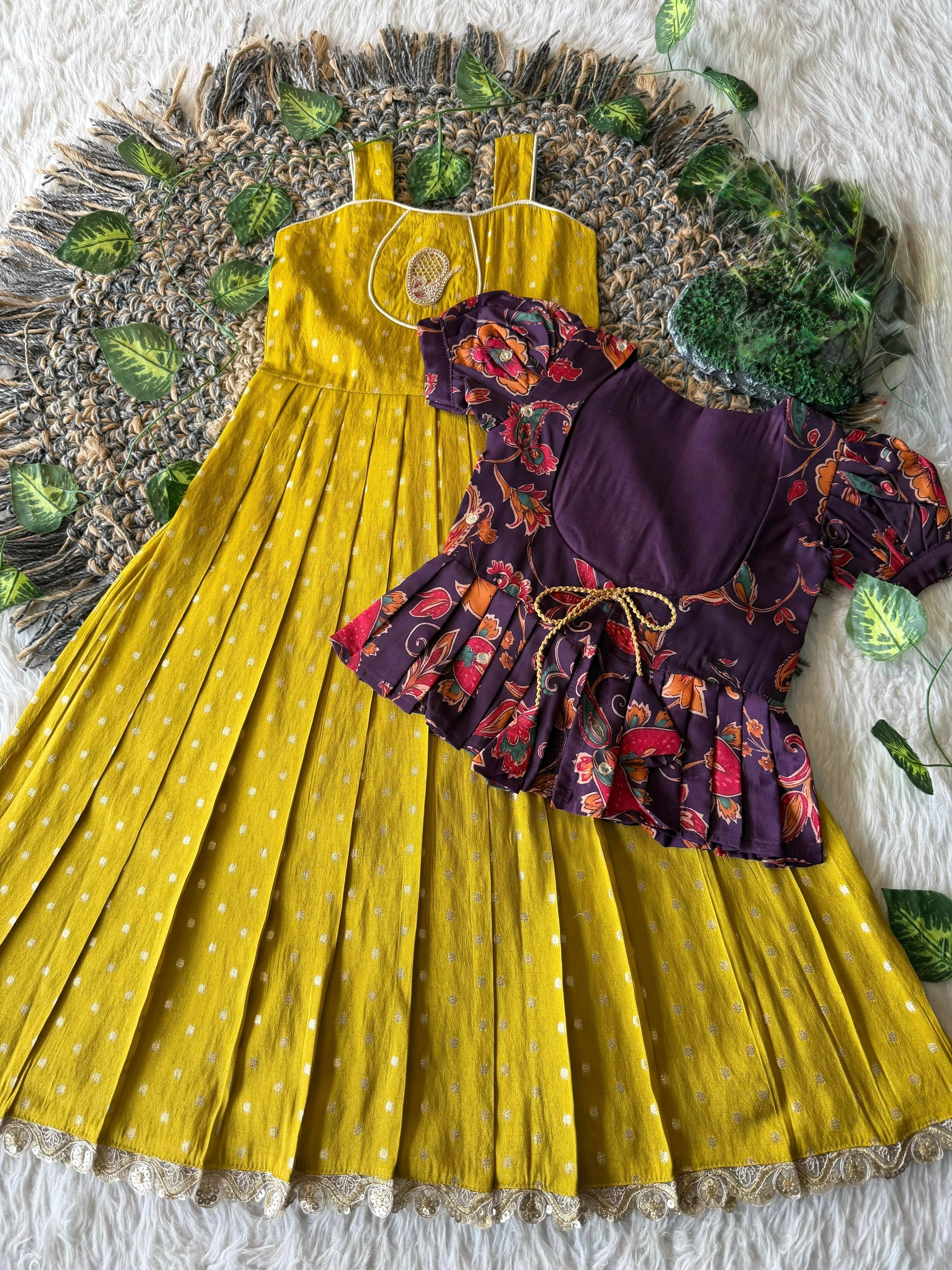 Vindhya : 2 In one frock