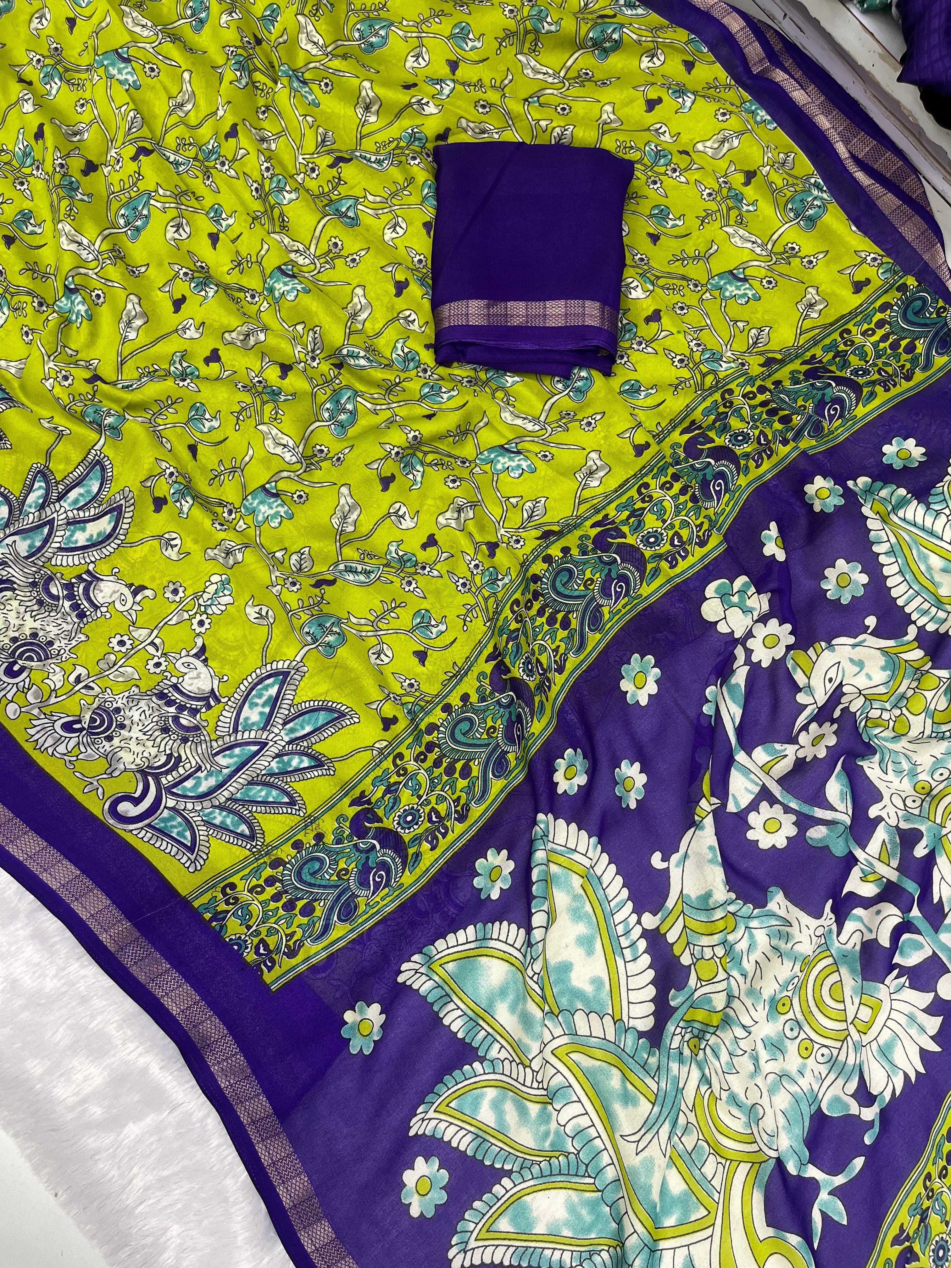 Soft Marsh mallow saree
