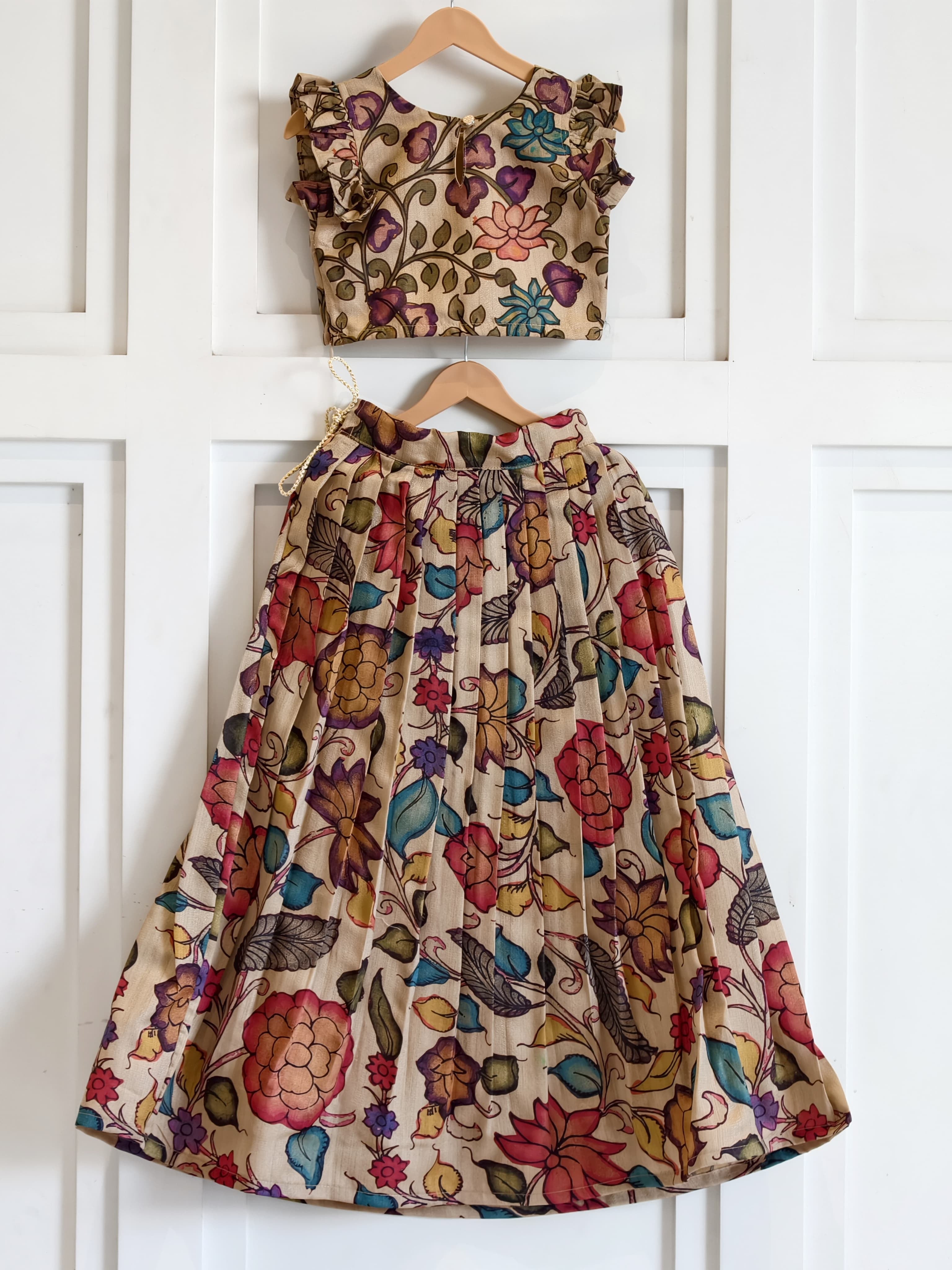 Kalamkari Kids Lehenga 💕🥰