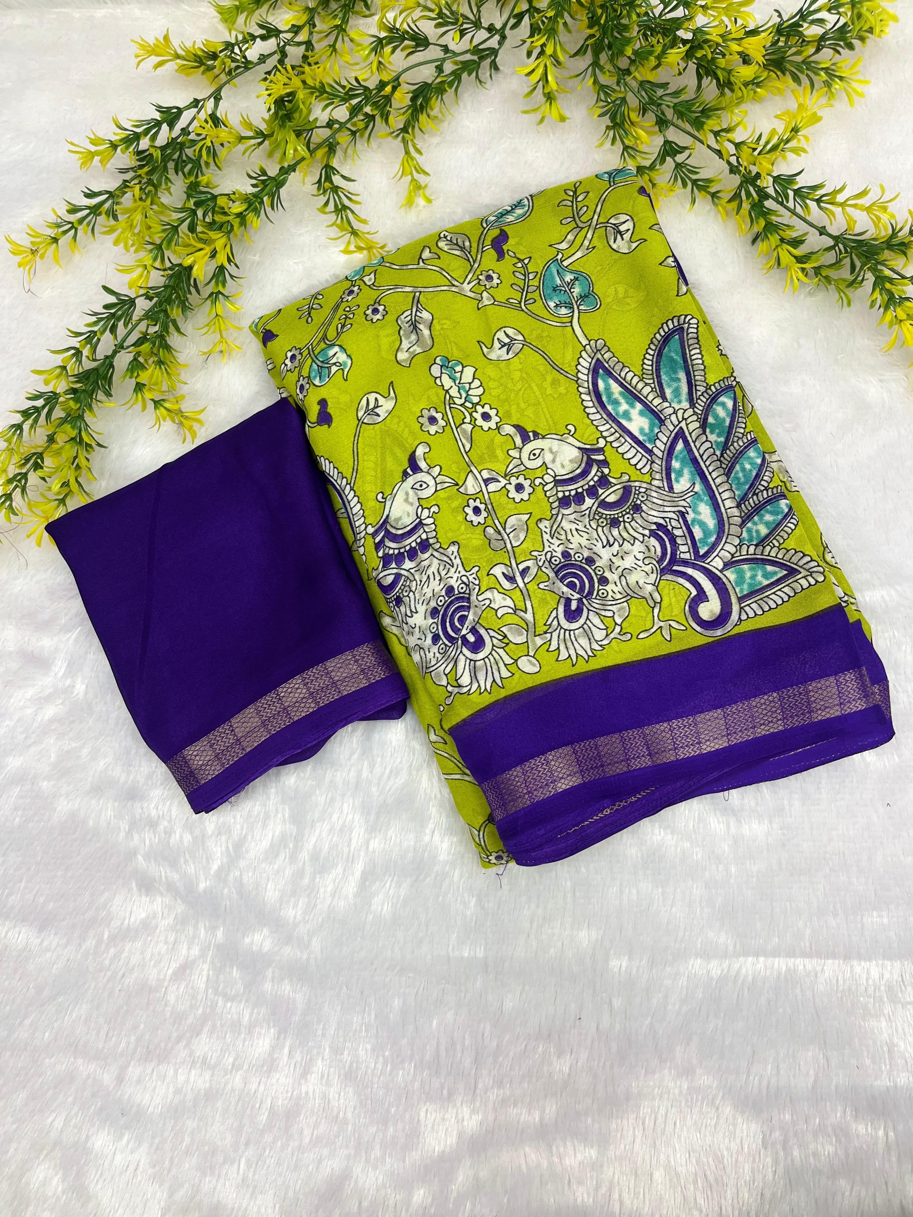 Soft Marsh mallow saree