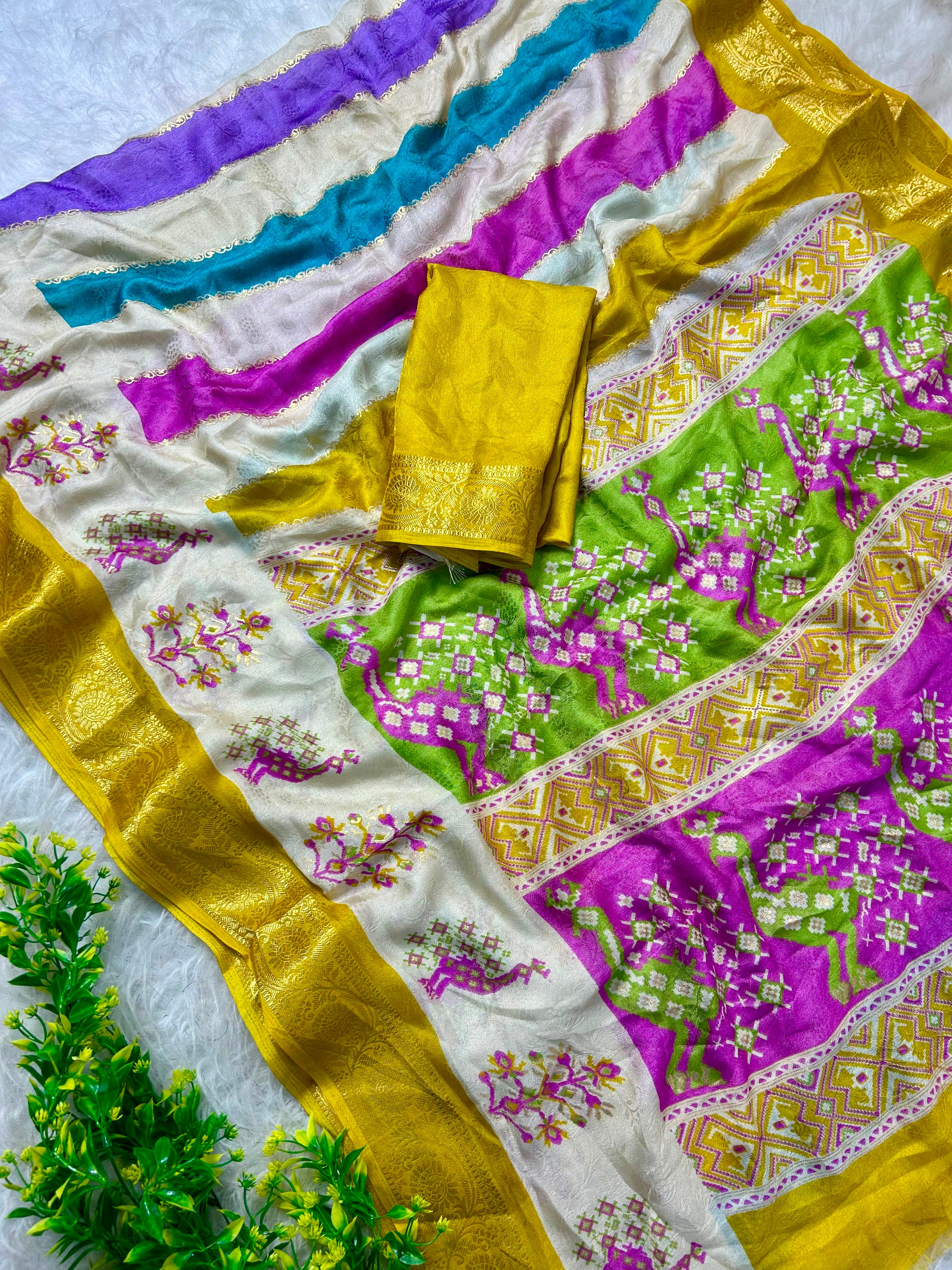 Budget Sarees in Marsh mallow