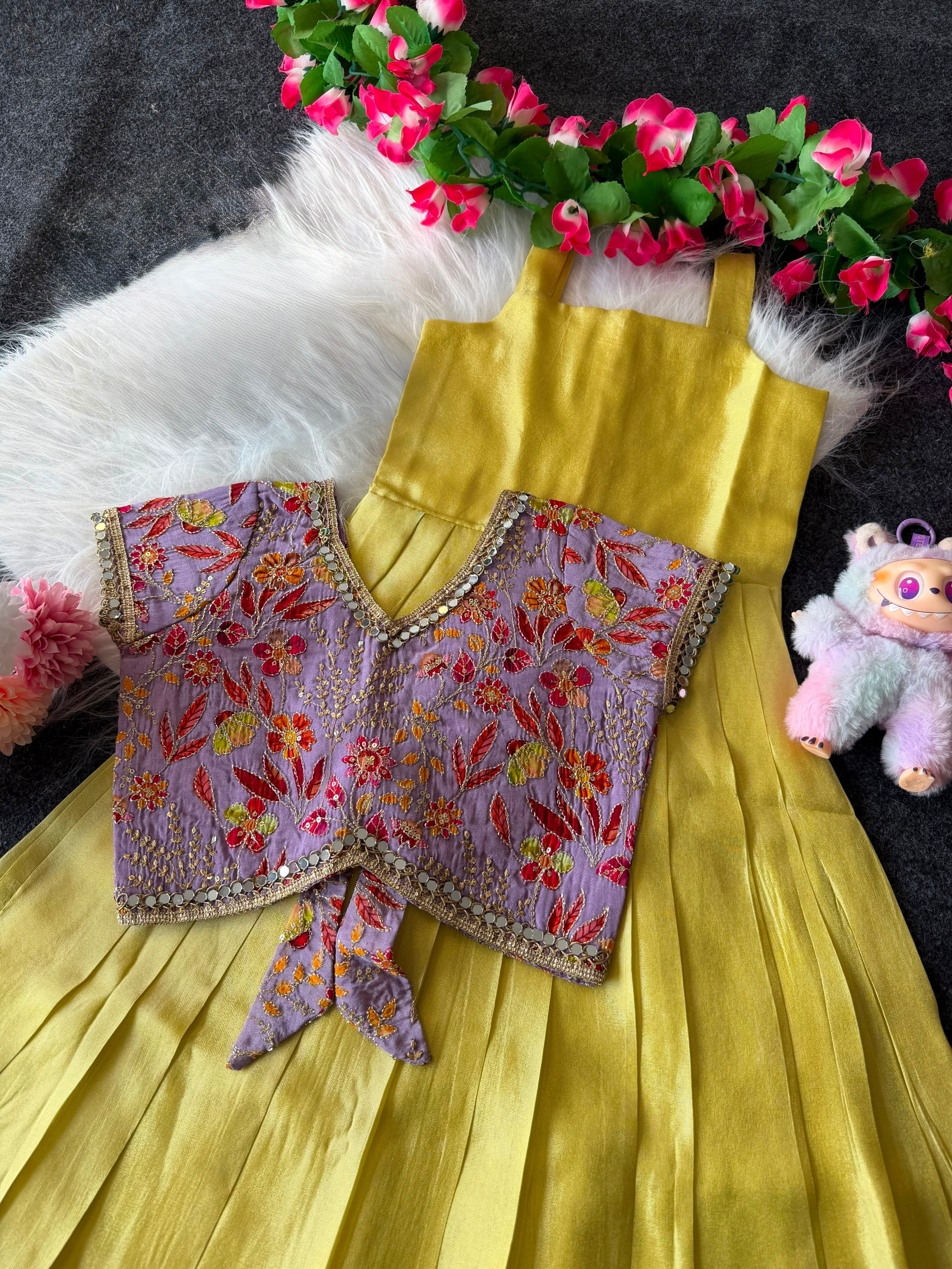 Sunaya : 2 In one Designer kids frocks