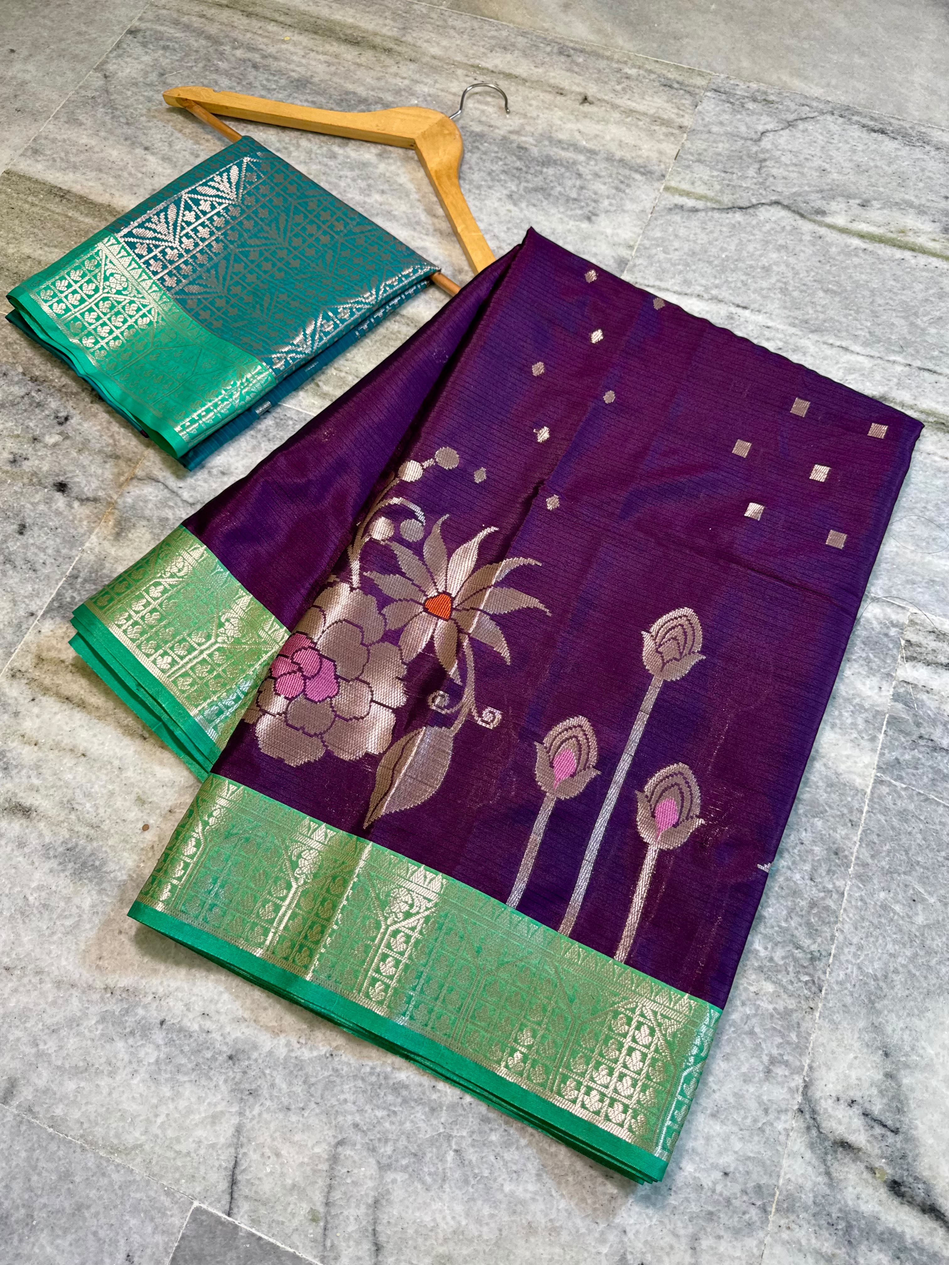 Banarasi semi katan silk saree