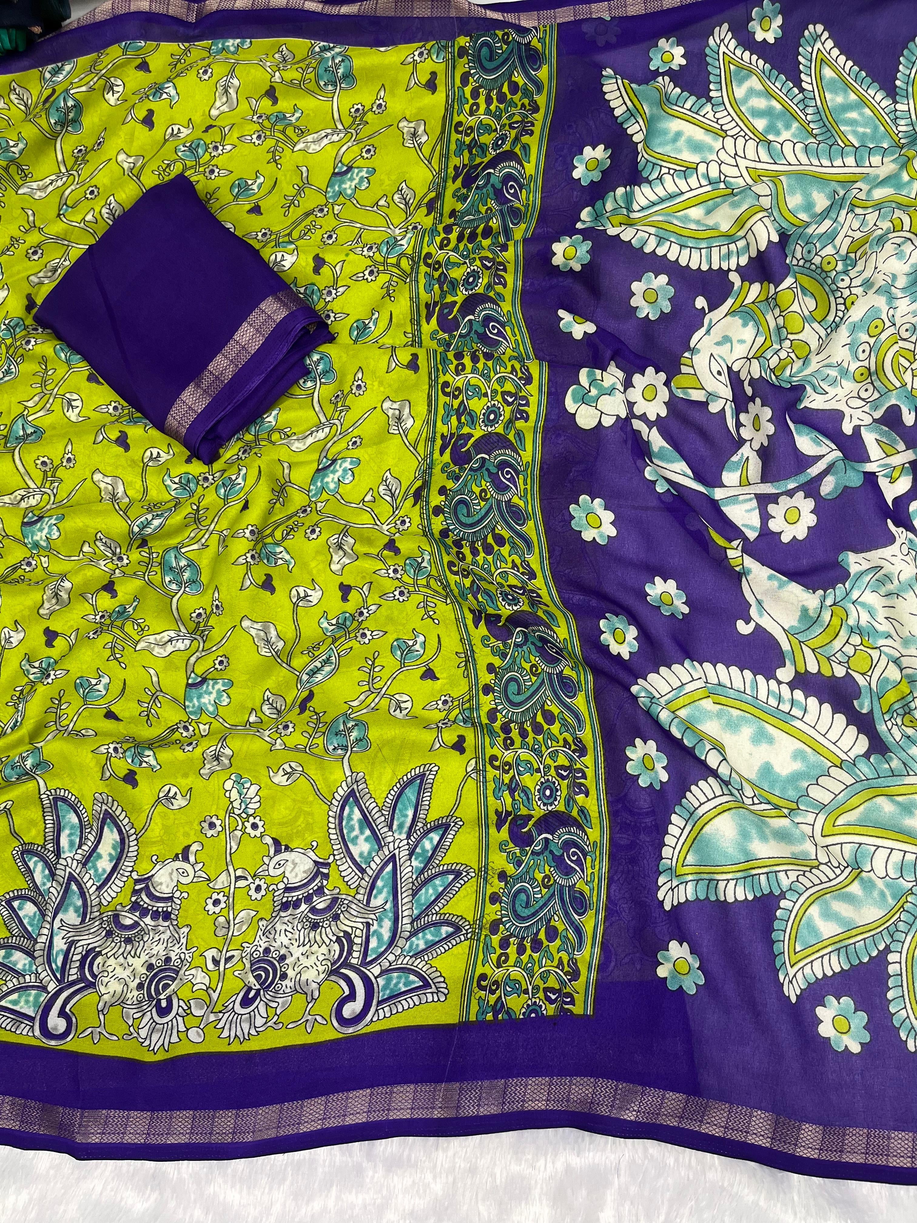 Soft Marsh mallow saree