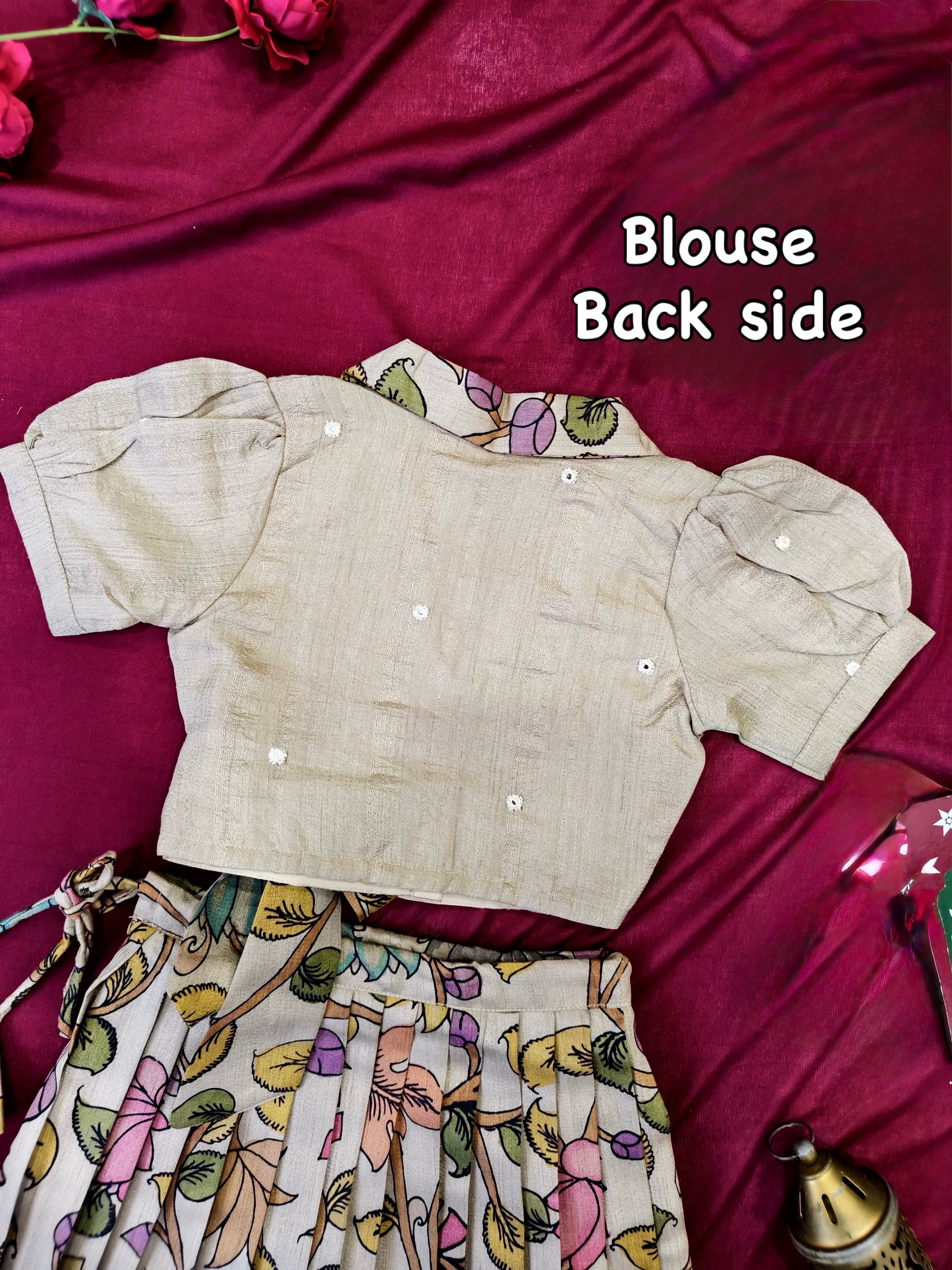 Kalamkari Lehenga for kids
