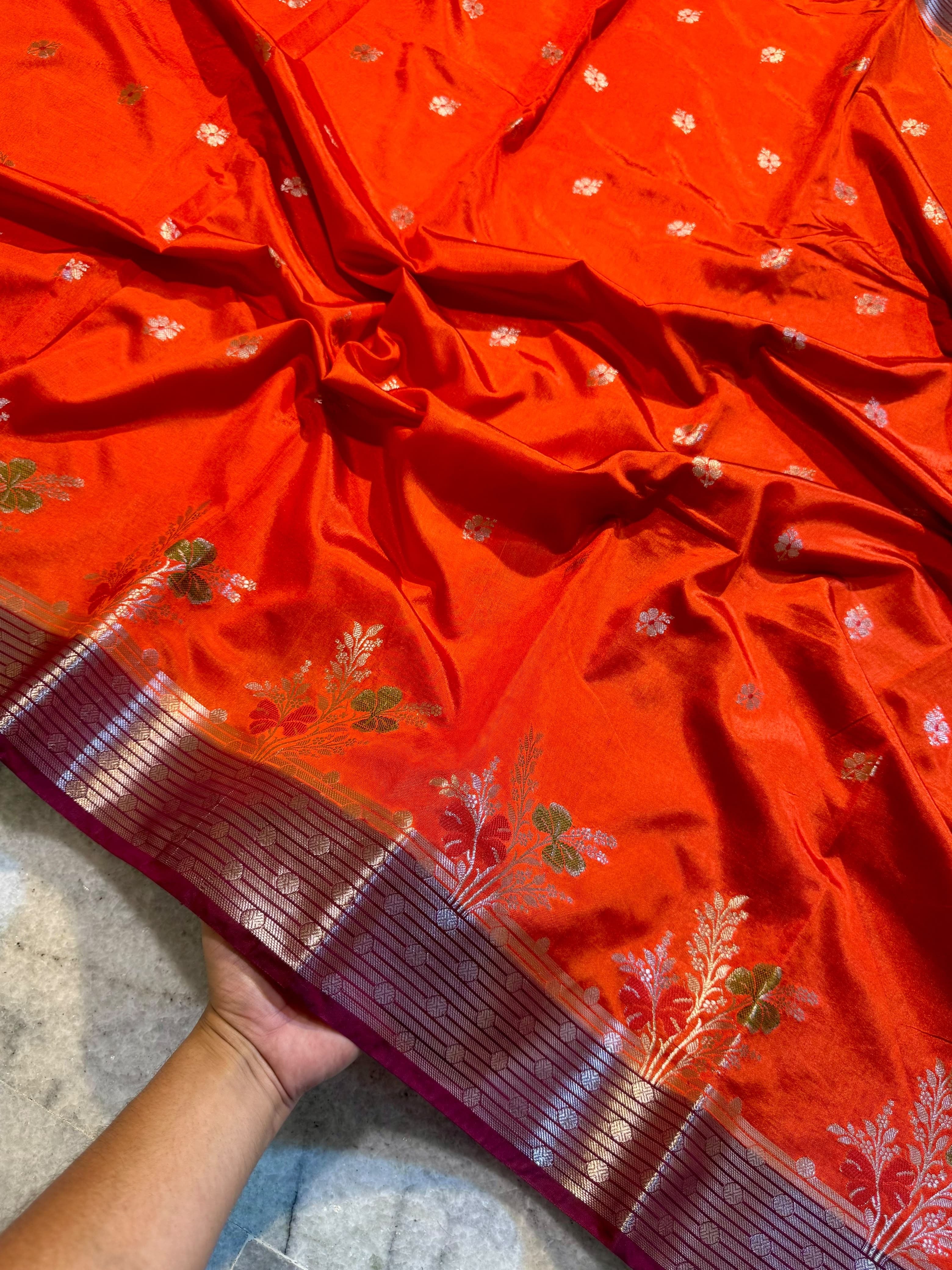 Banarasi semi silk Sarees