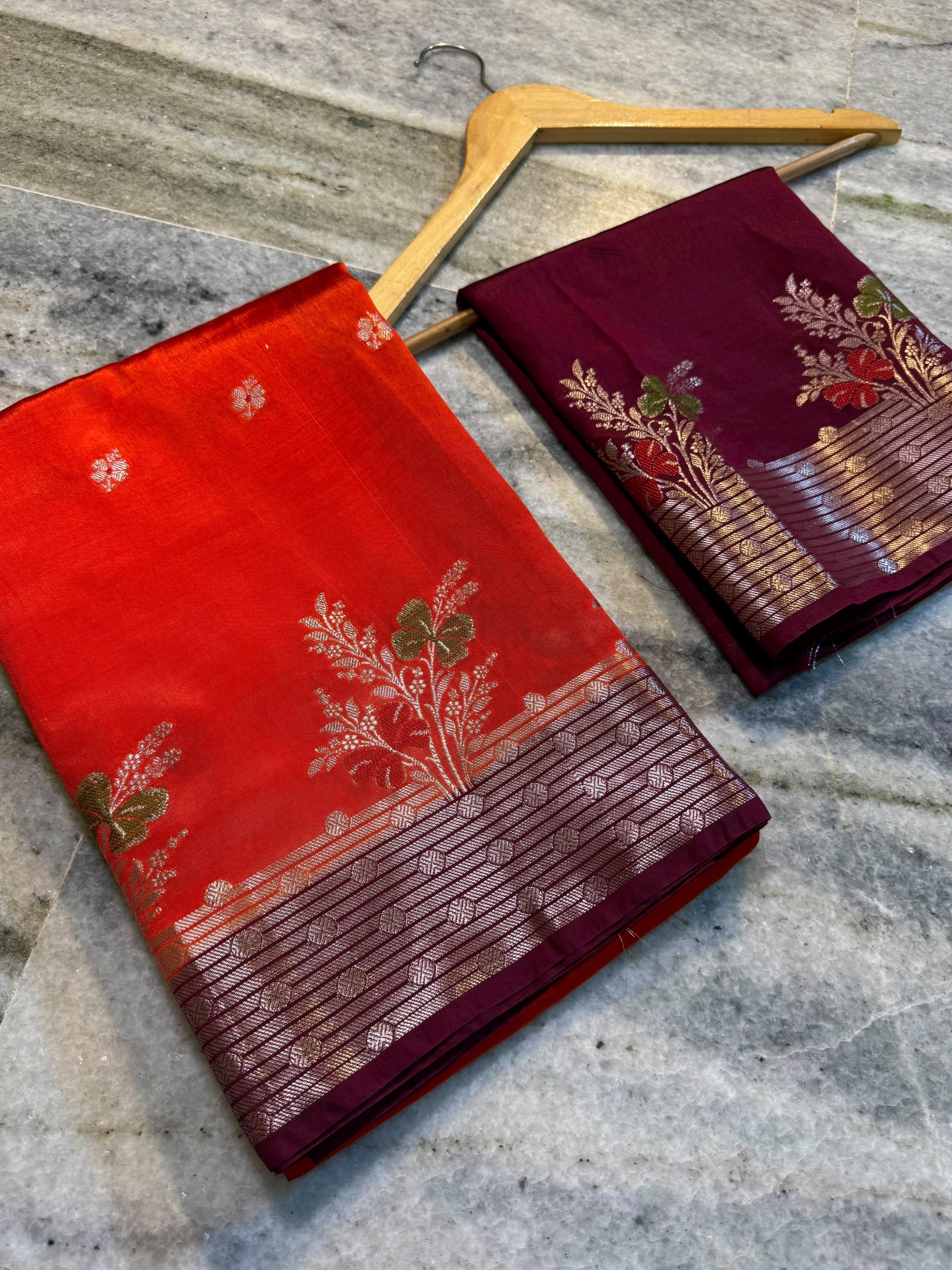 Banarasi semi silk Sarees