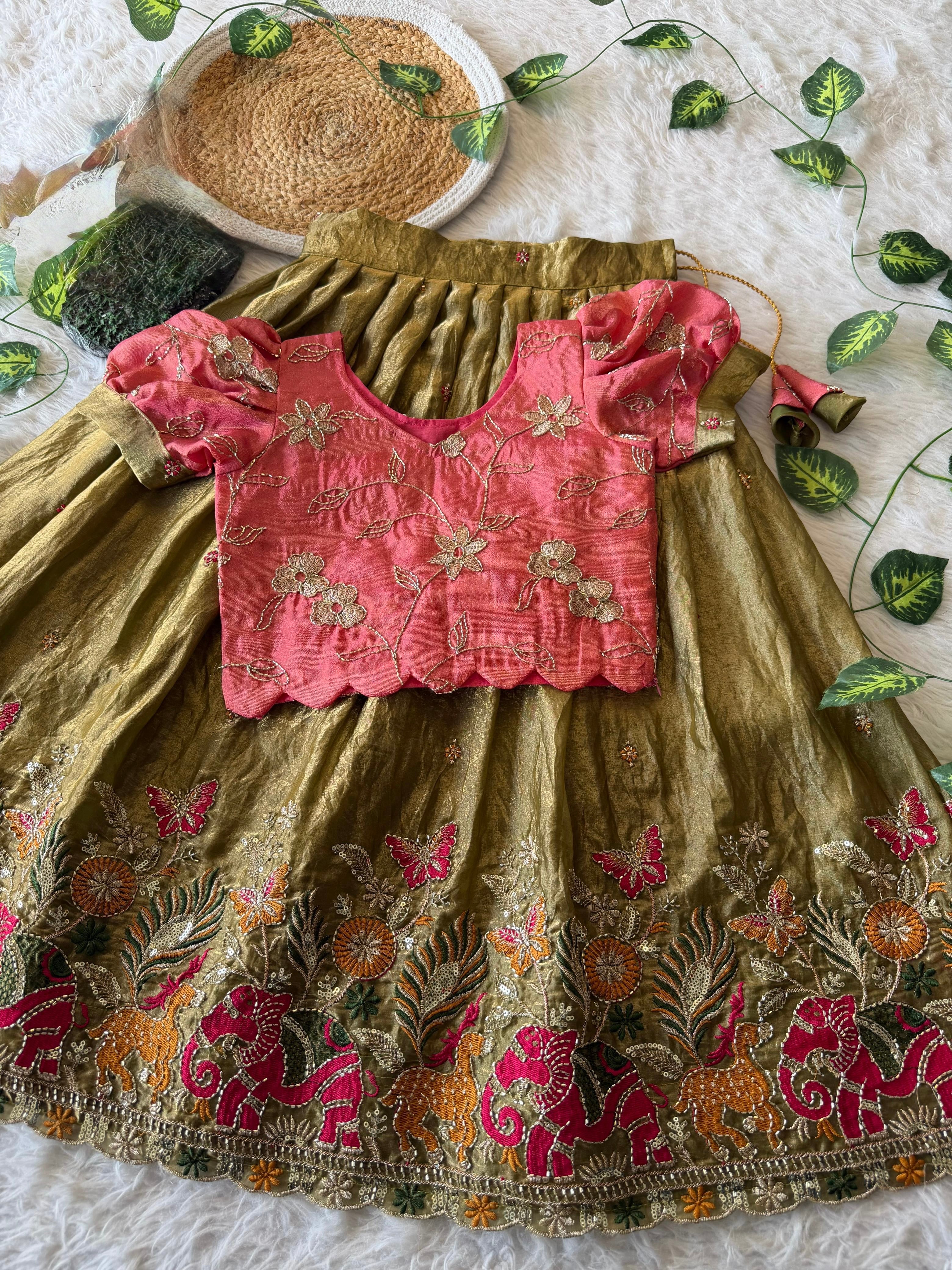 Adira : kids designer Lehenga