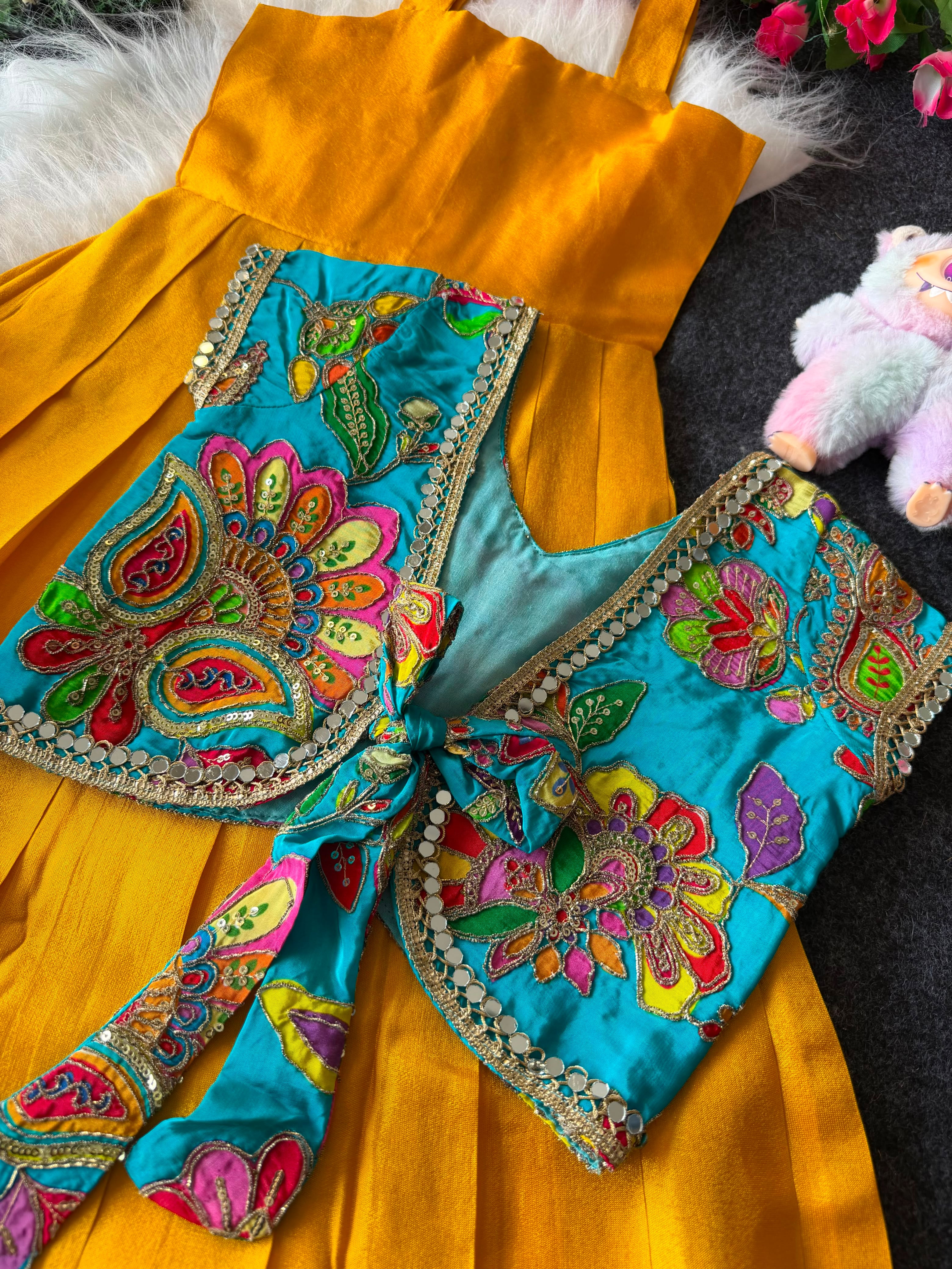 Sunaya : 2 In one Designer kids frocks