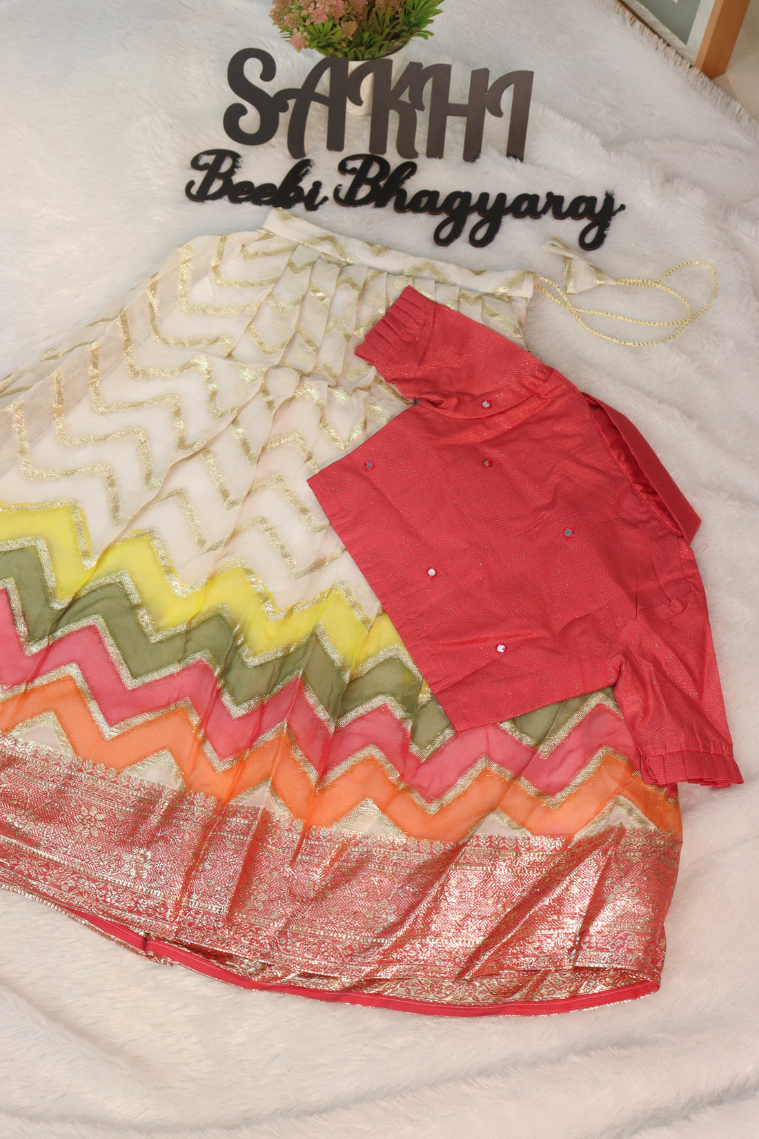 Fusion - Indo-western kids Lehenga