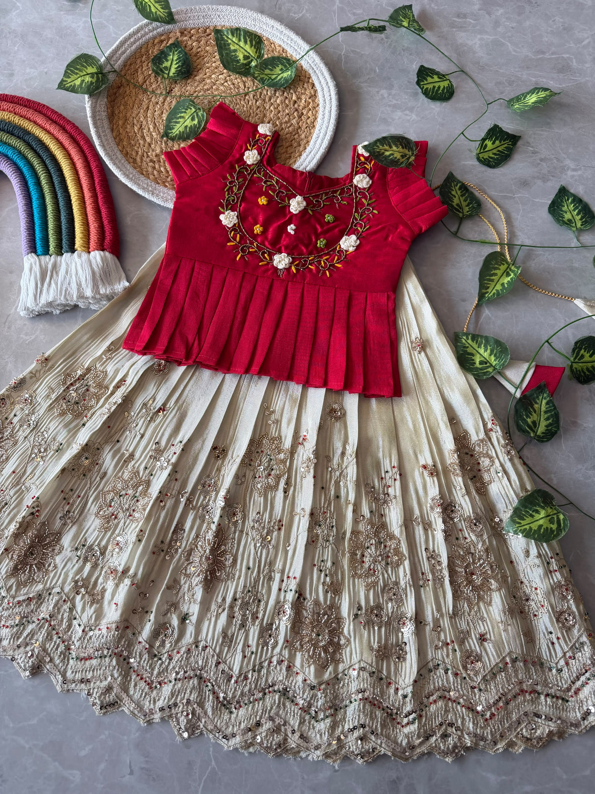 Ohani : Kids Lehenga Handworked