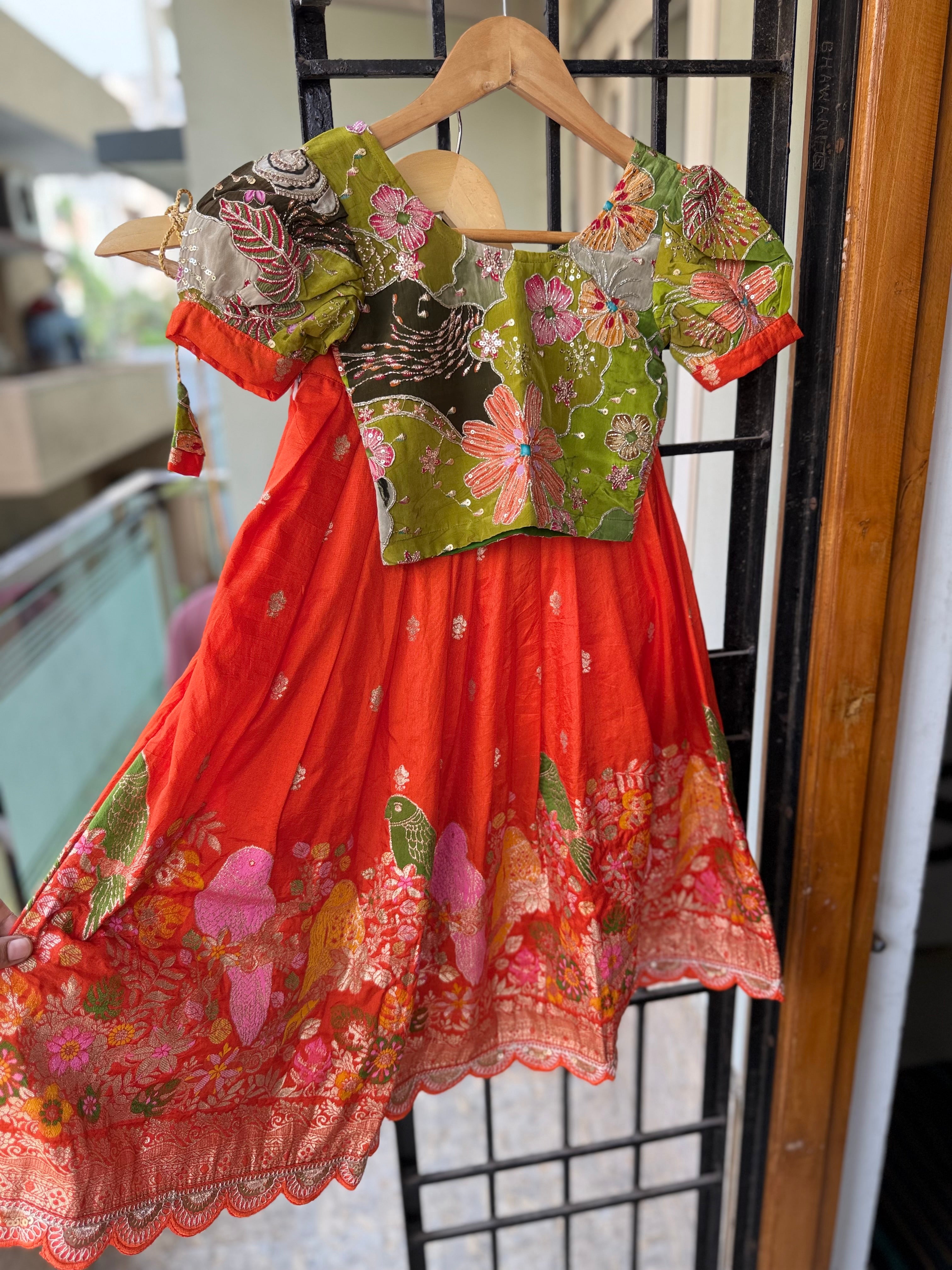 Chilakamma : Kids Lehengas