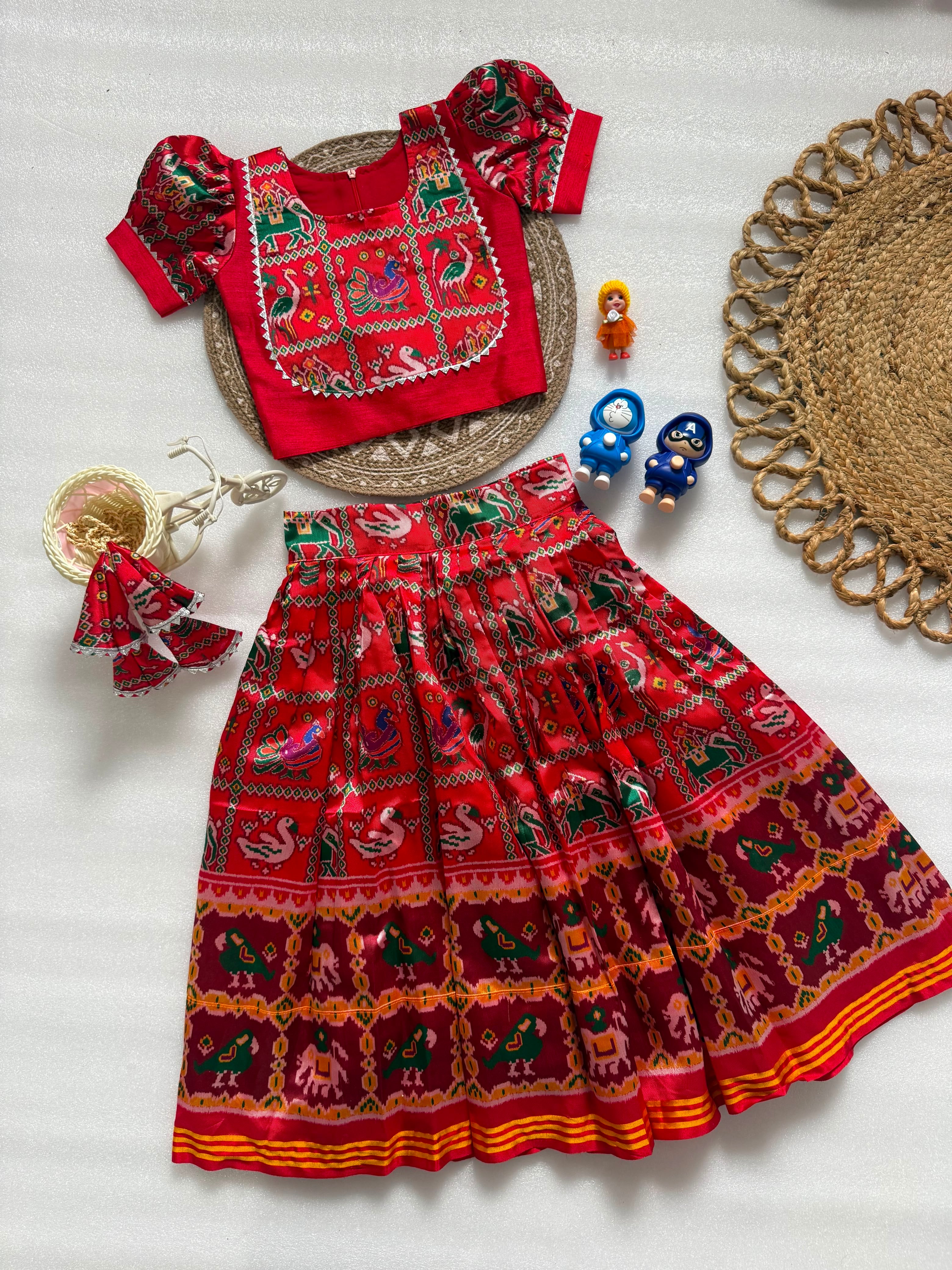 Swara : Patola kids lehengas