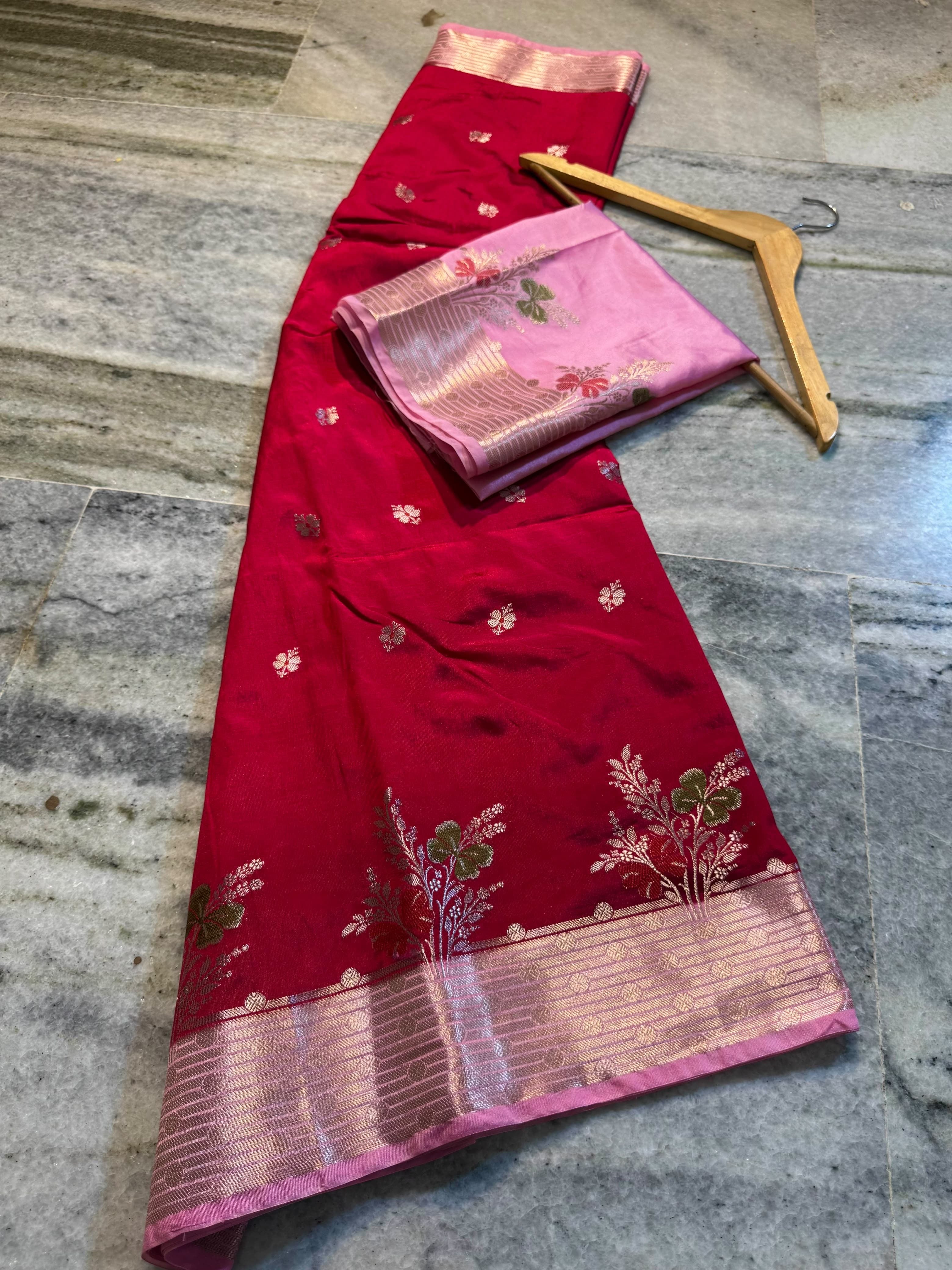 Banarasi semi silk Sarees