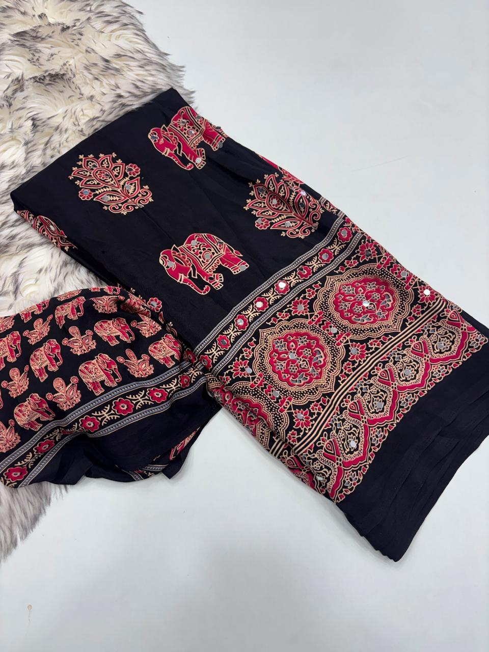 Anjana: Ajrak sarees