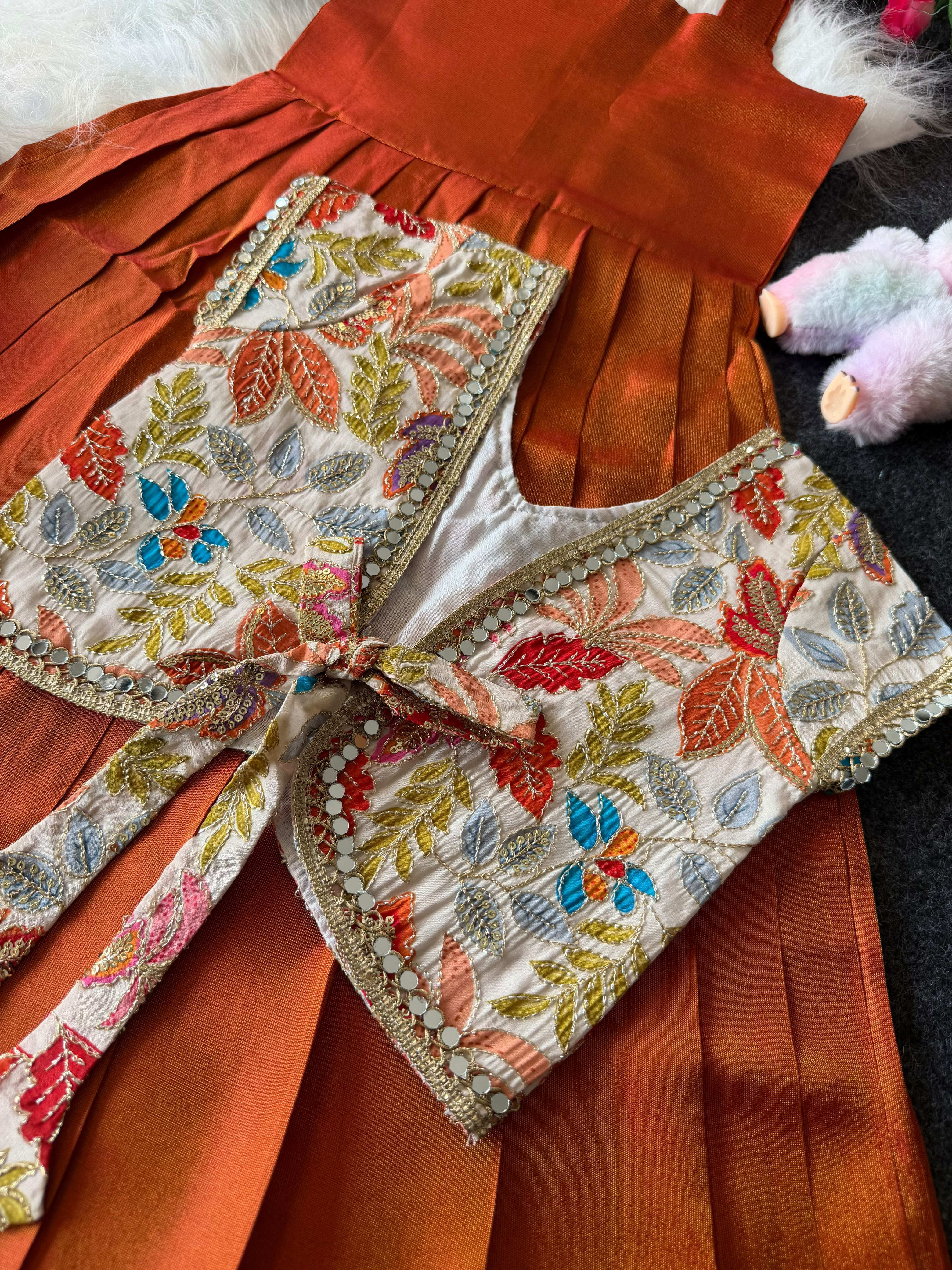 Sunaya : 2 In one Designer kids frocks