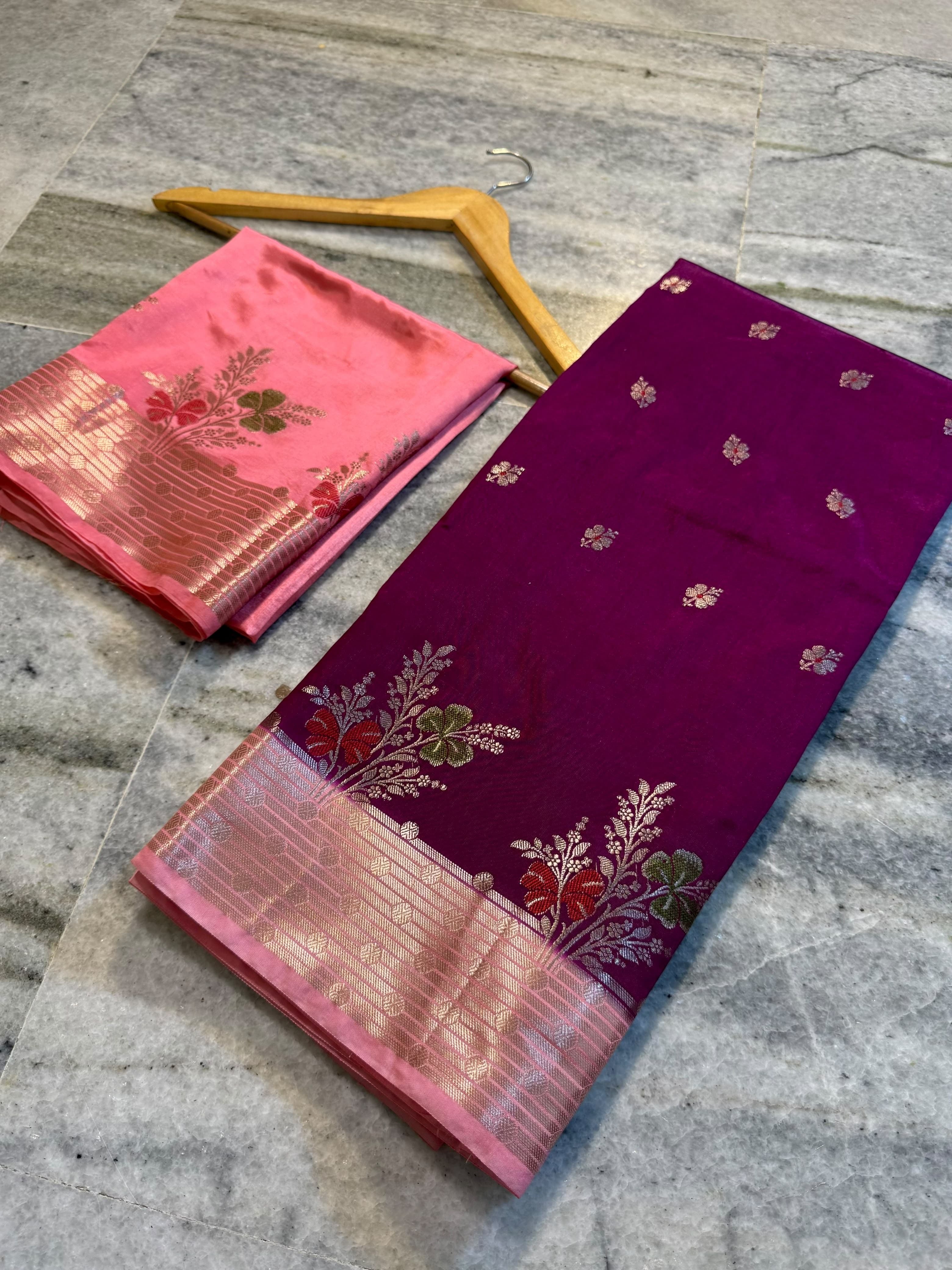 Banarasi semi silk Sarees