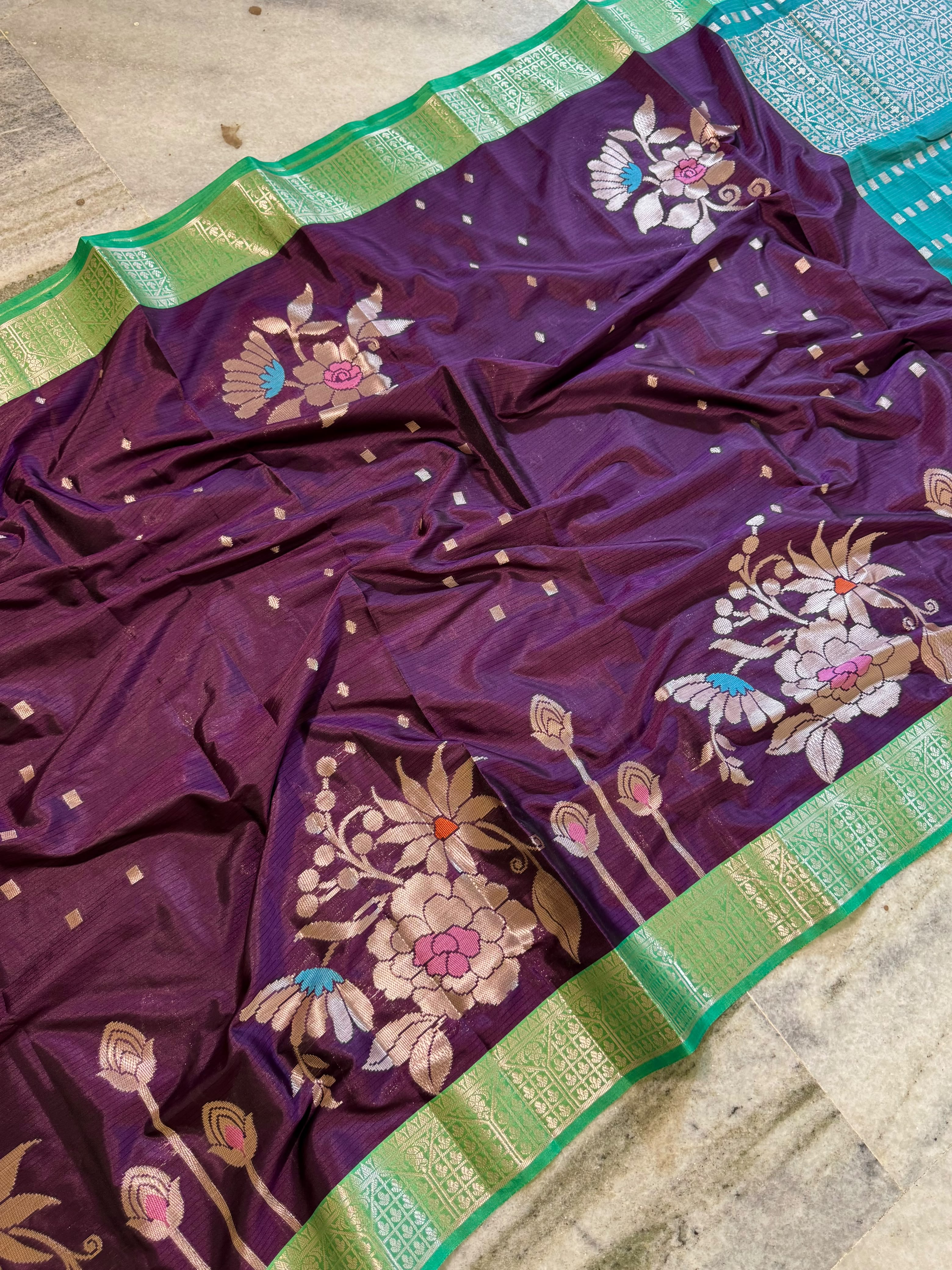 Banarasi semi katan silk saree