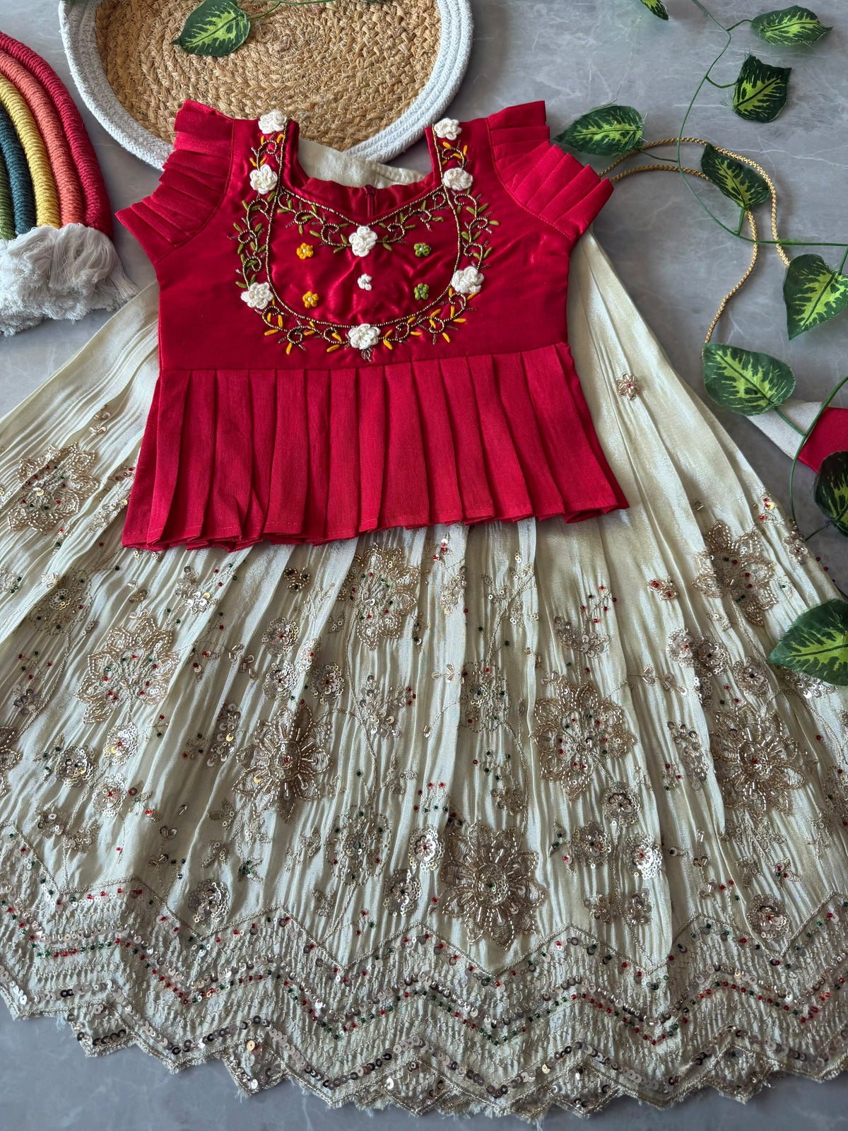 Ohani : Kids Lehenga Handworked