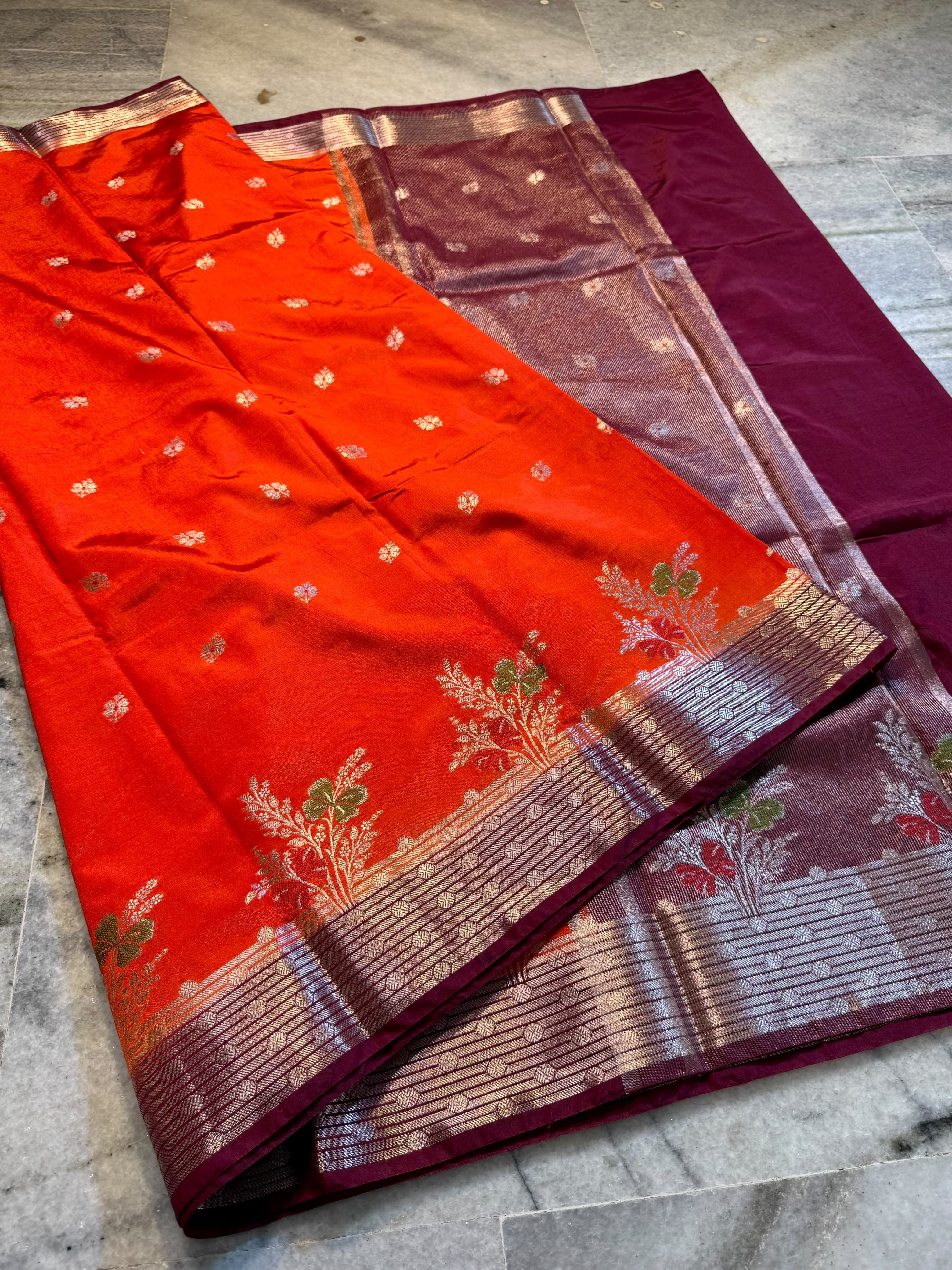 Banarasi semi silk Sarees