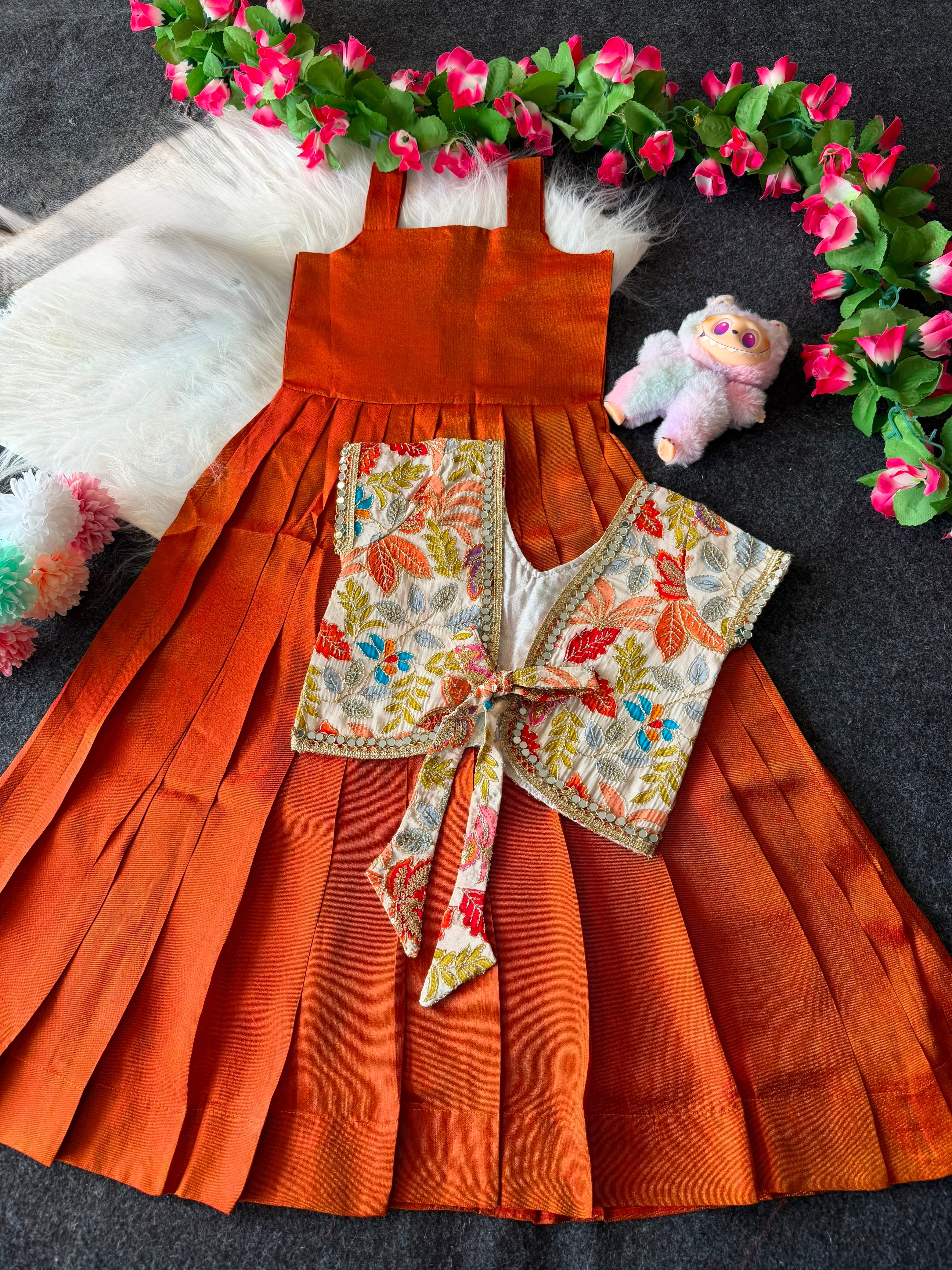 Sunaya : 2 In one Designer kids frocks