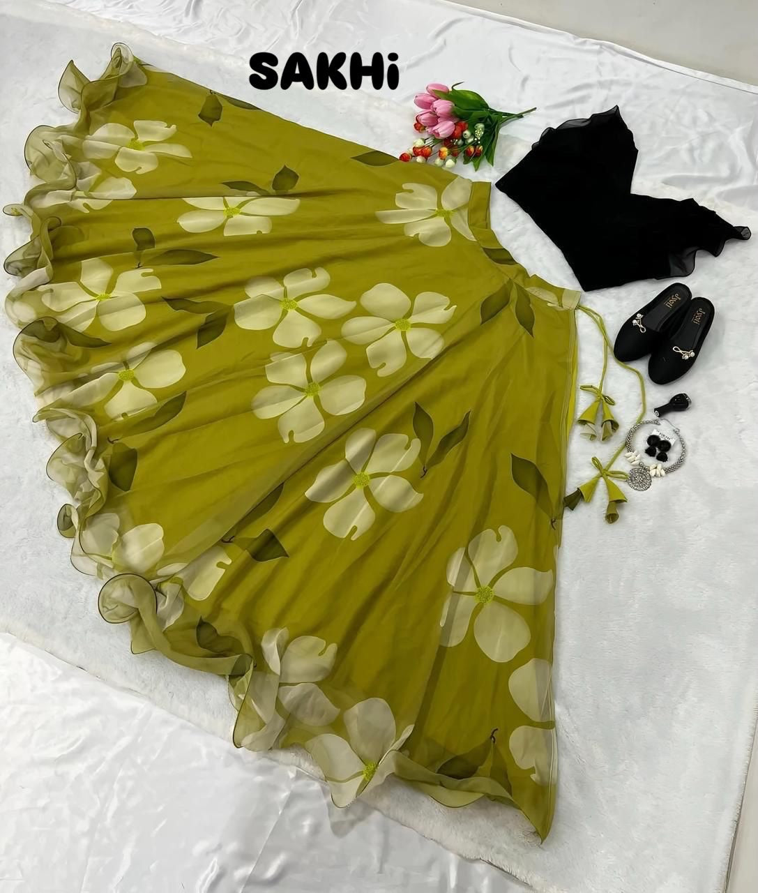 Zaanu : Cute Floral Lehenga sets