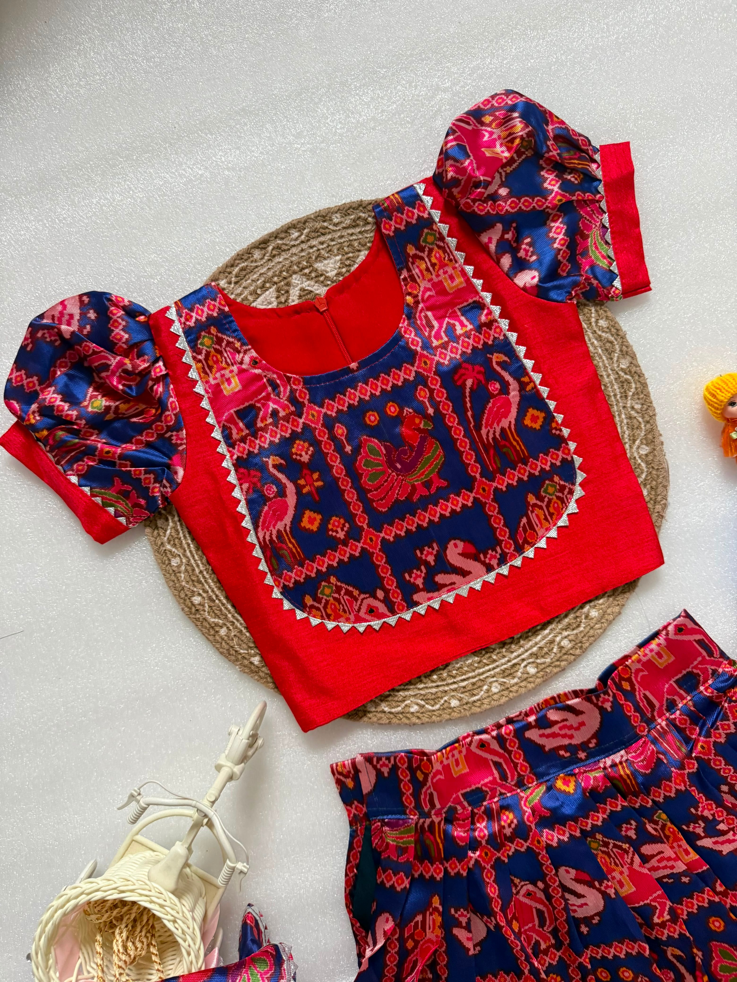 Swara : Patola kids lehengas