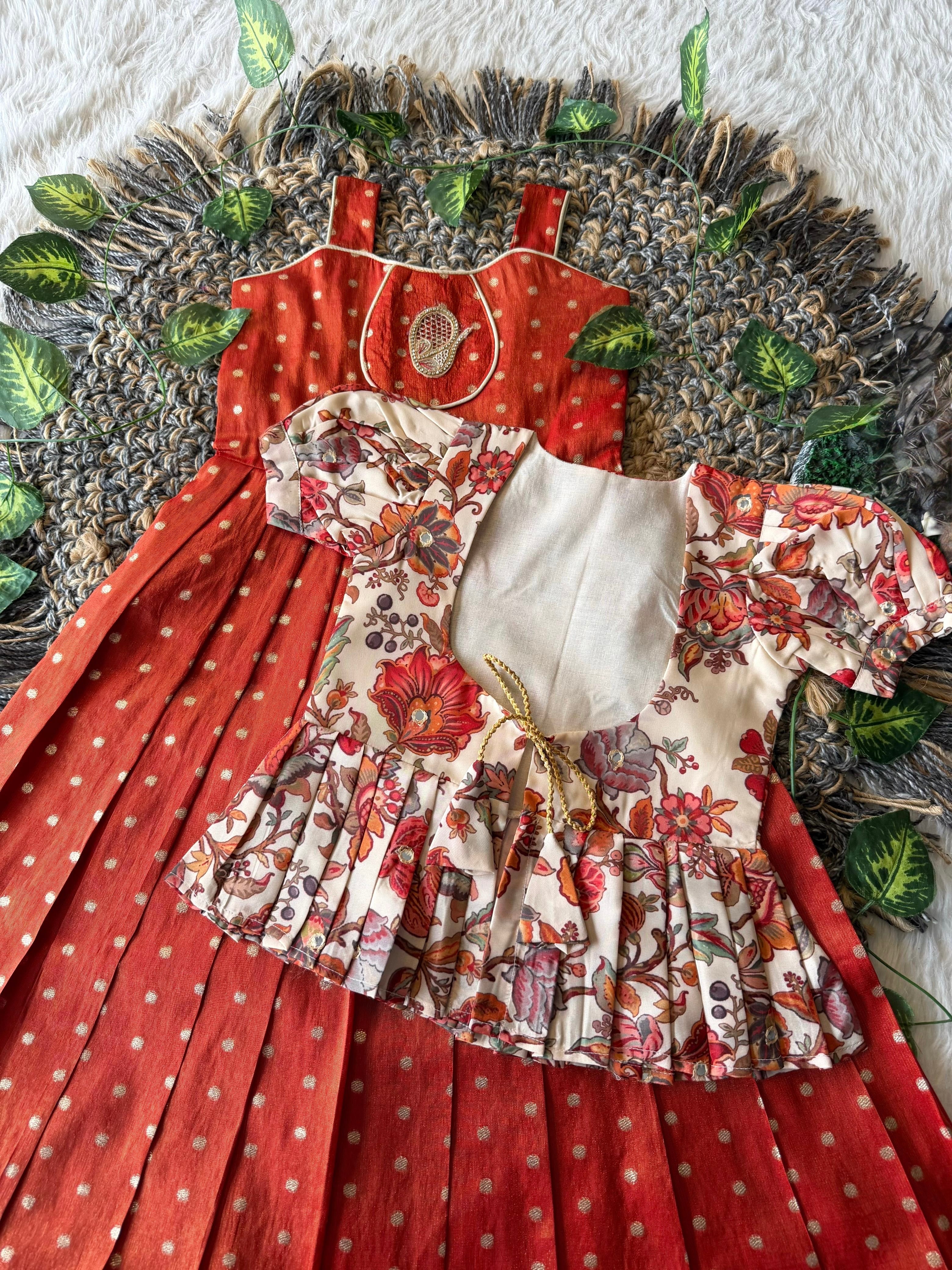 Vindhya : 2 In one frock