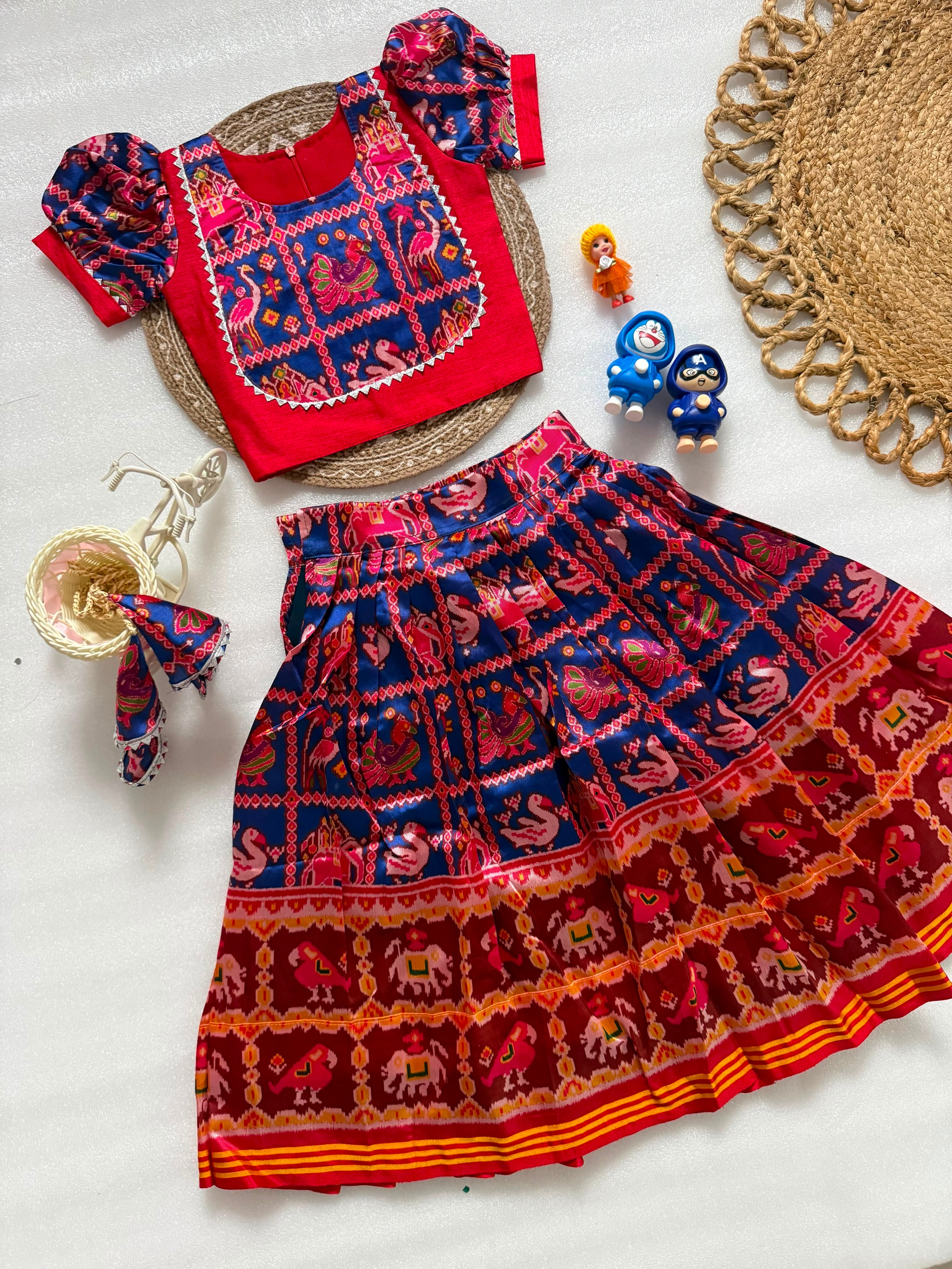 Swara : Patola kids lehengas