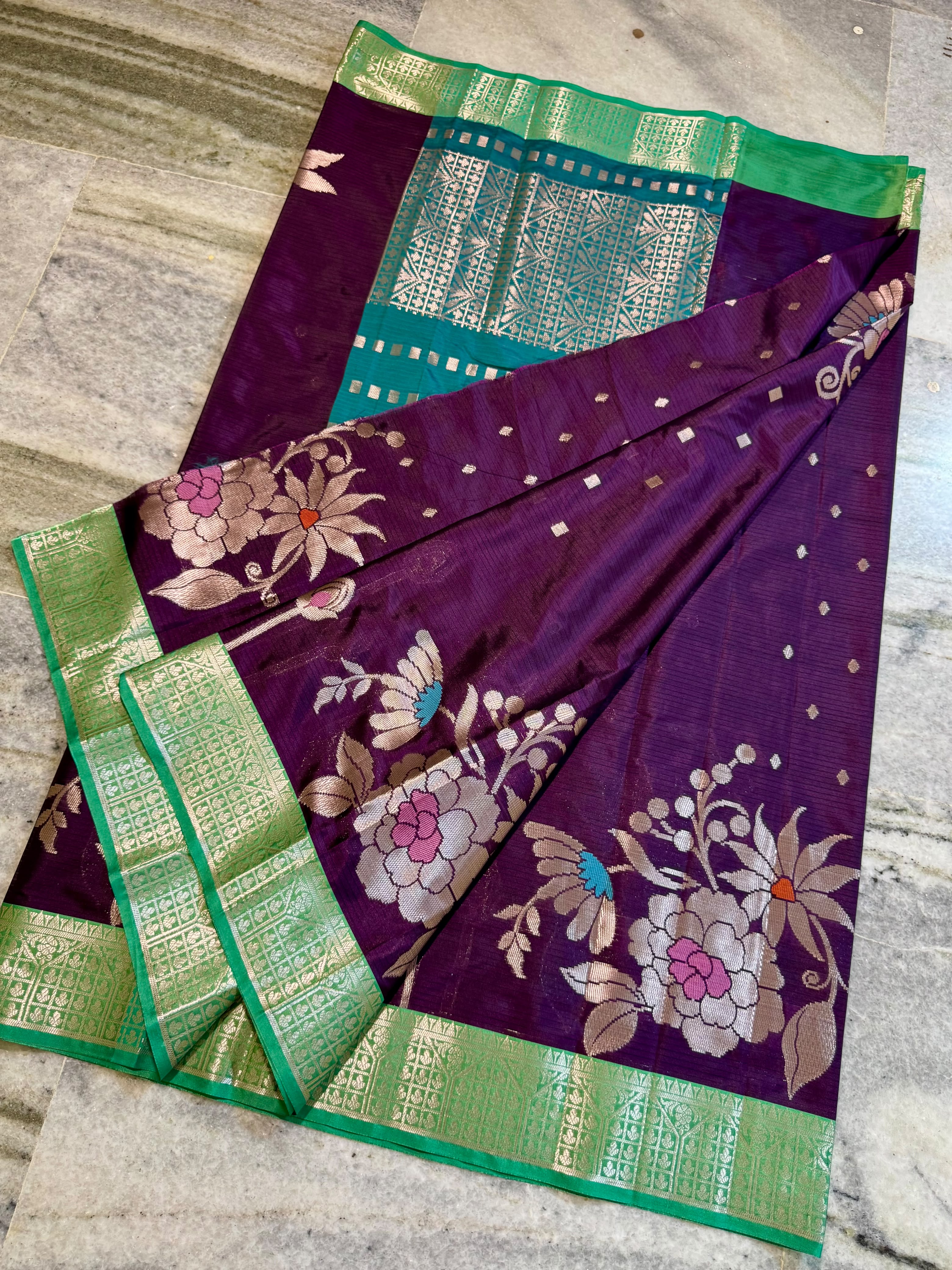 Banarasi semi katan silk saree