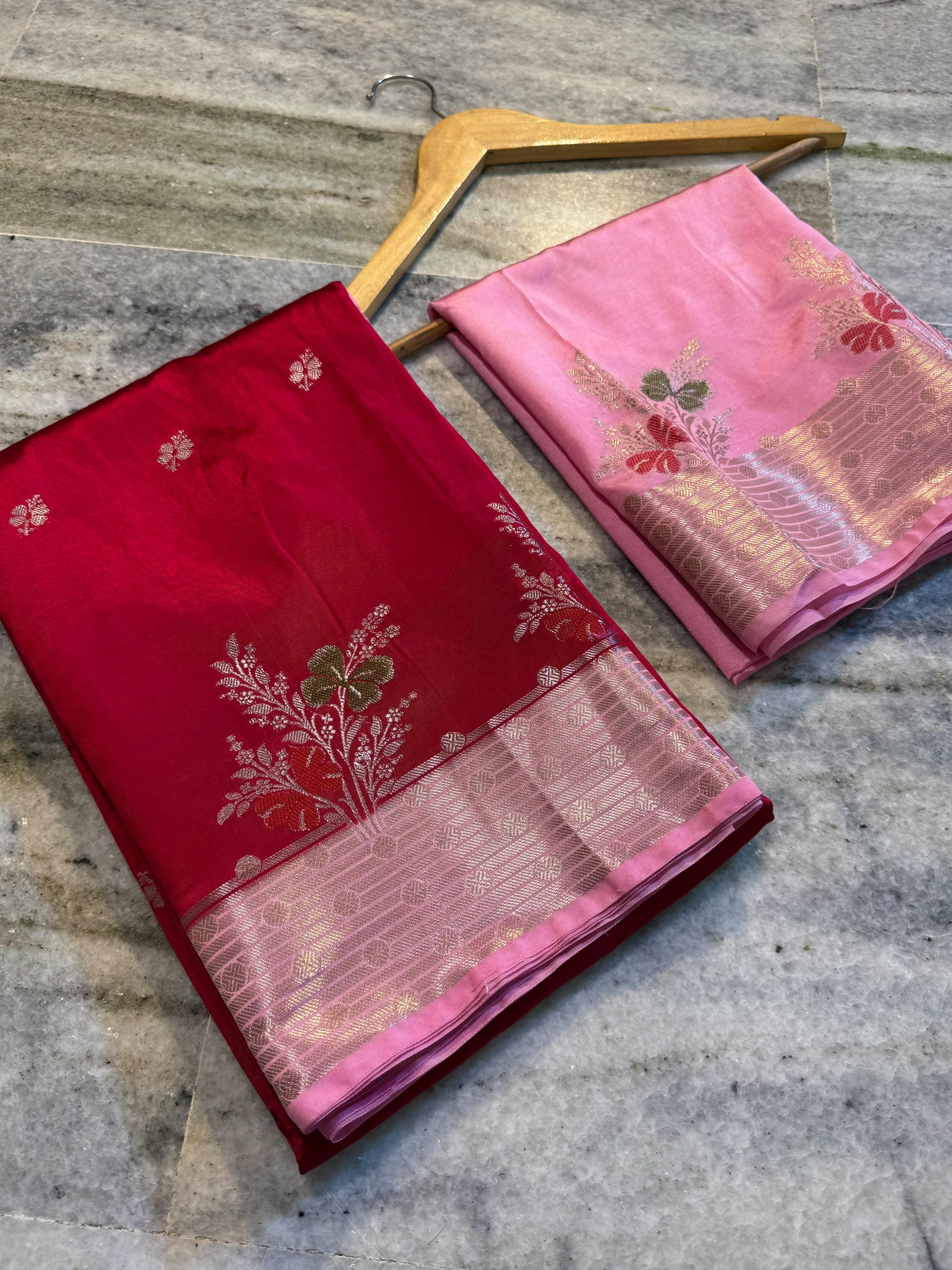 Banarasi semi silk Sarees