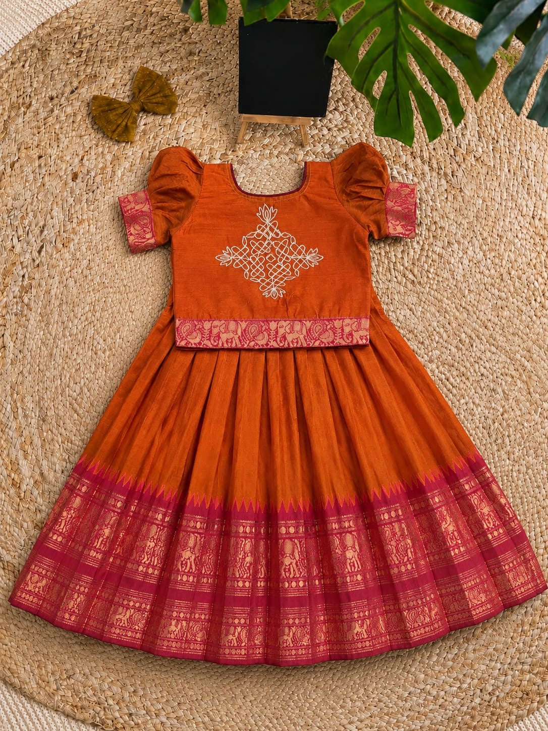 Kundanapu Bomma kids Lehenga
