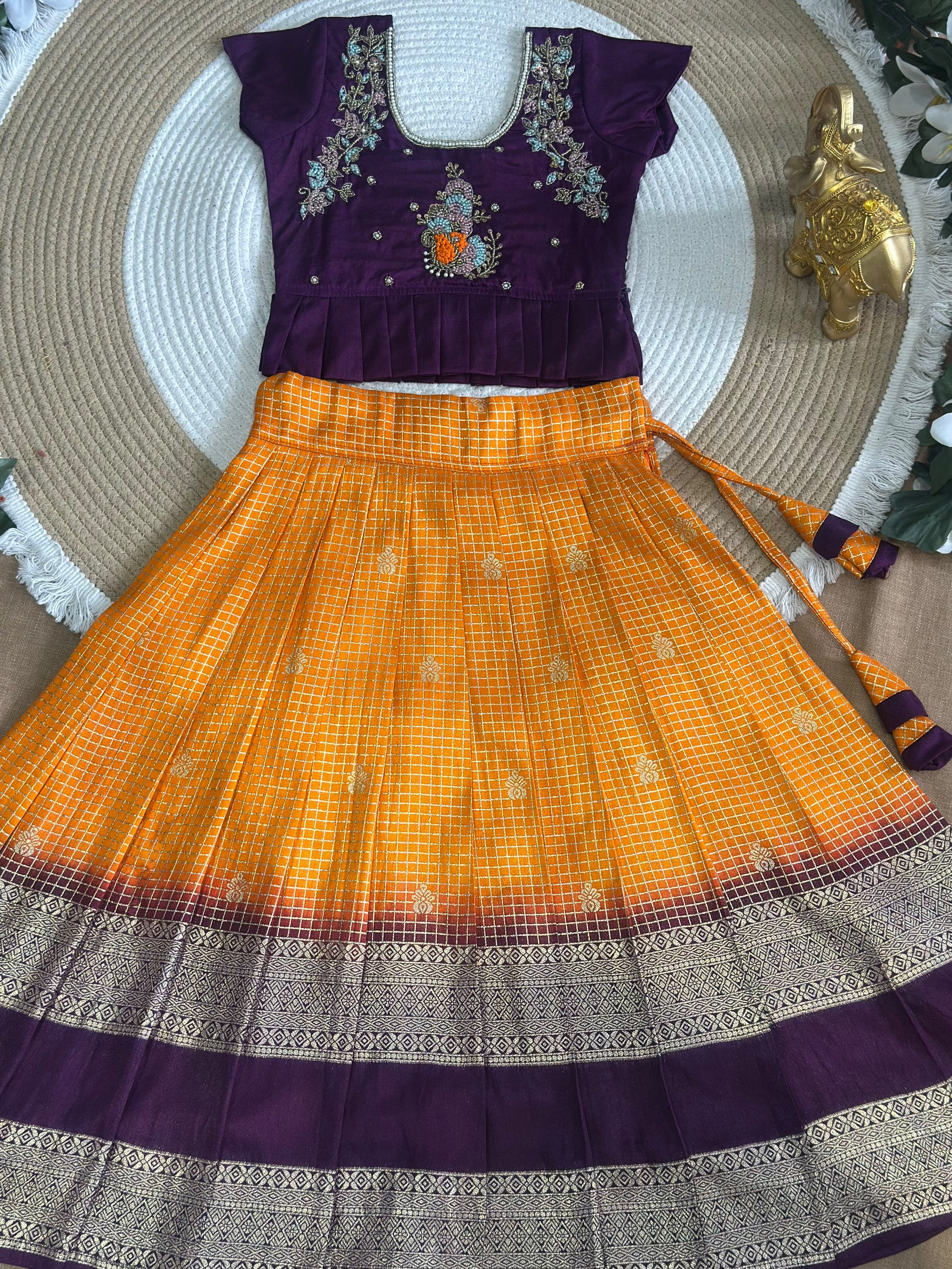 Chitra Traditional kids lehenga