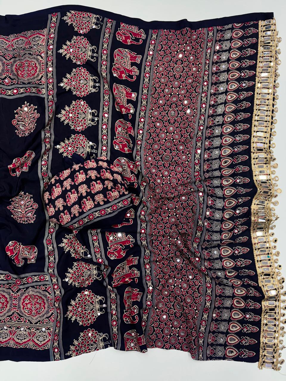 Anjana: Ajrak sarees