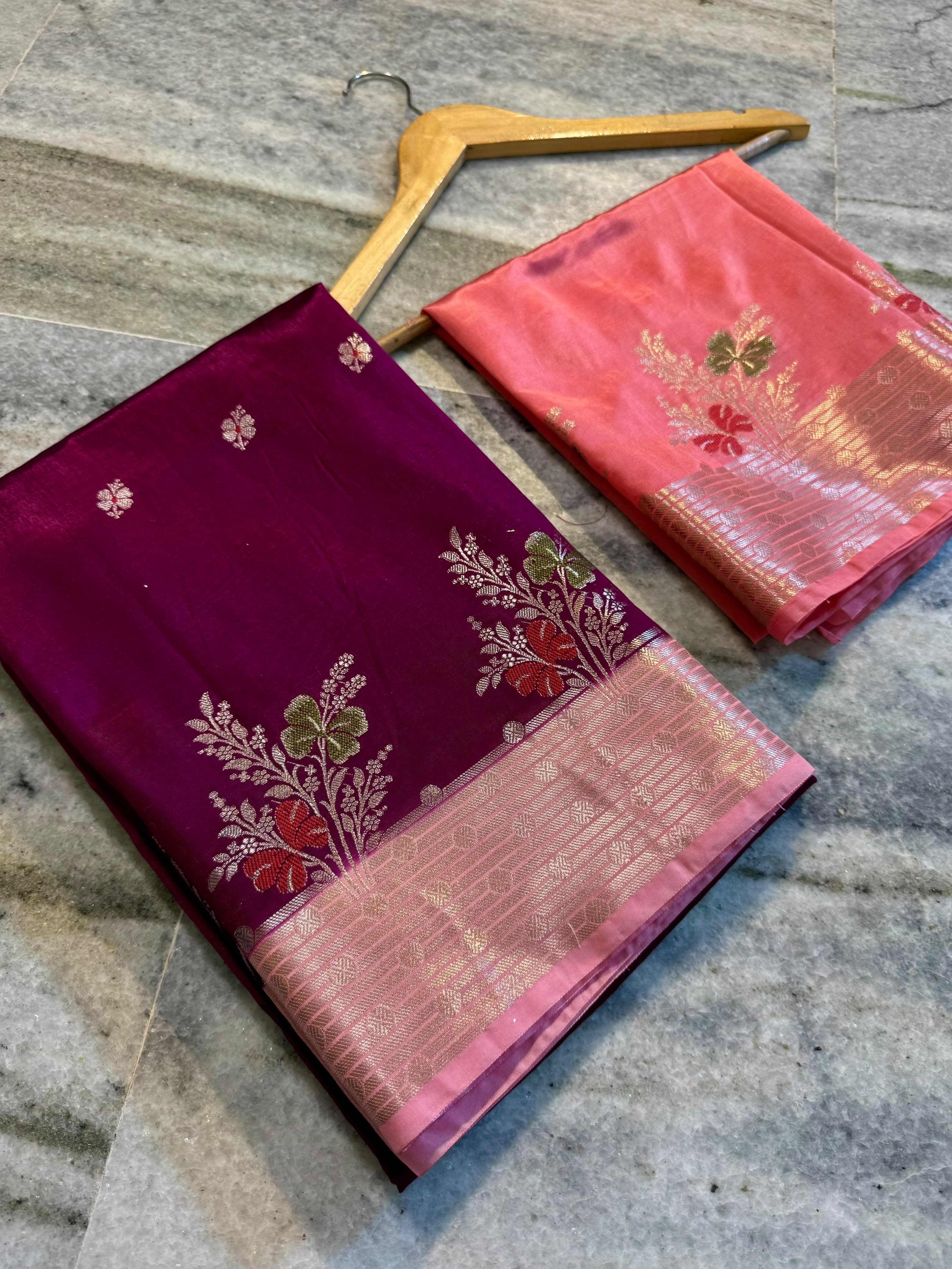Banarasi semi silk Sarees