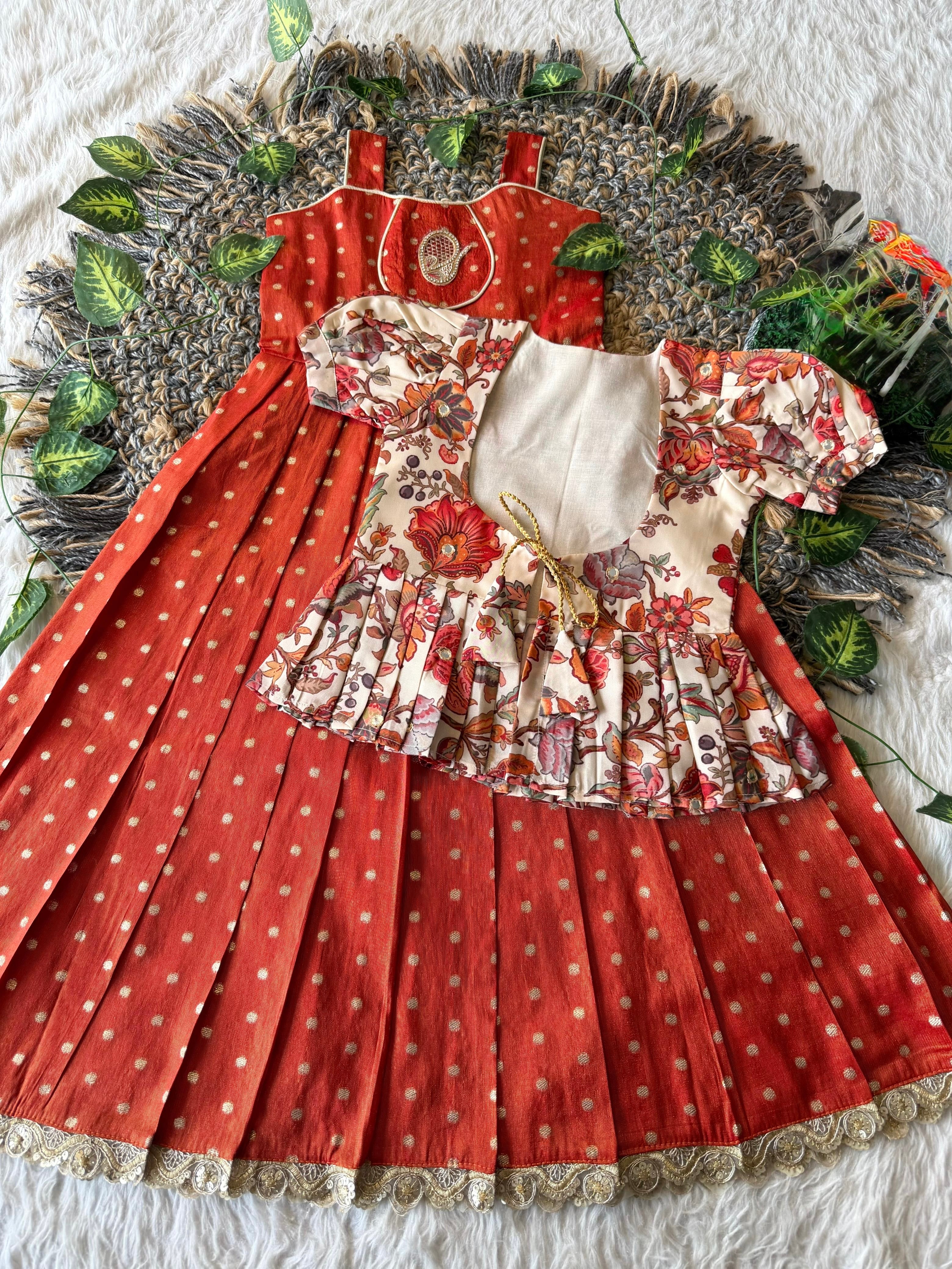 Vindhya : 2 In one frock