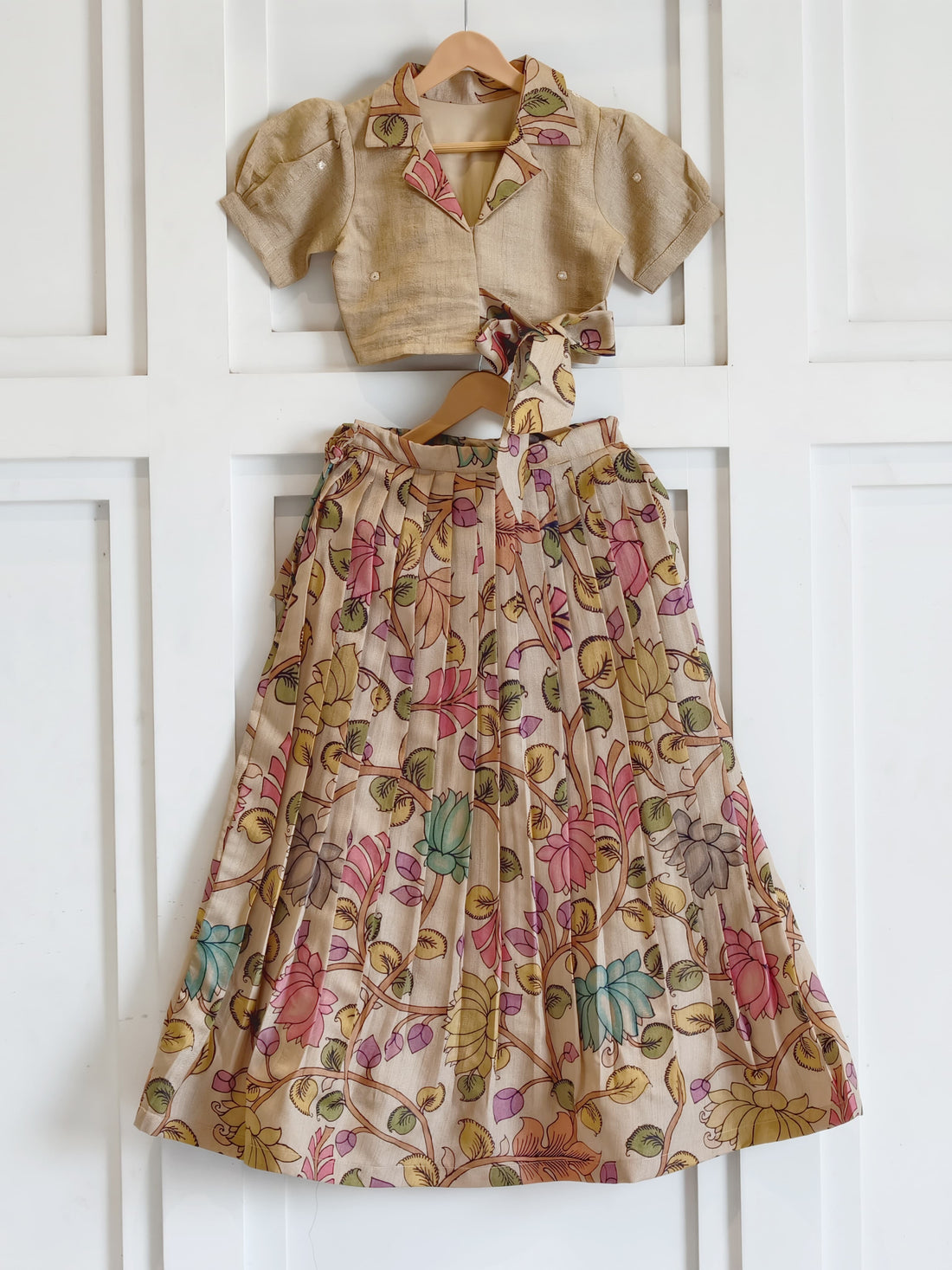 Kalamkari Lehenga for kids