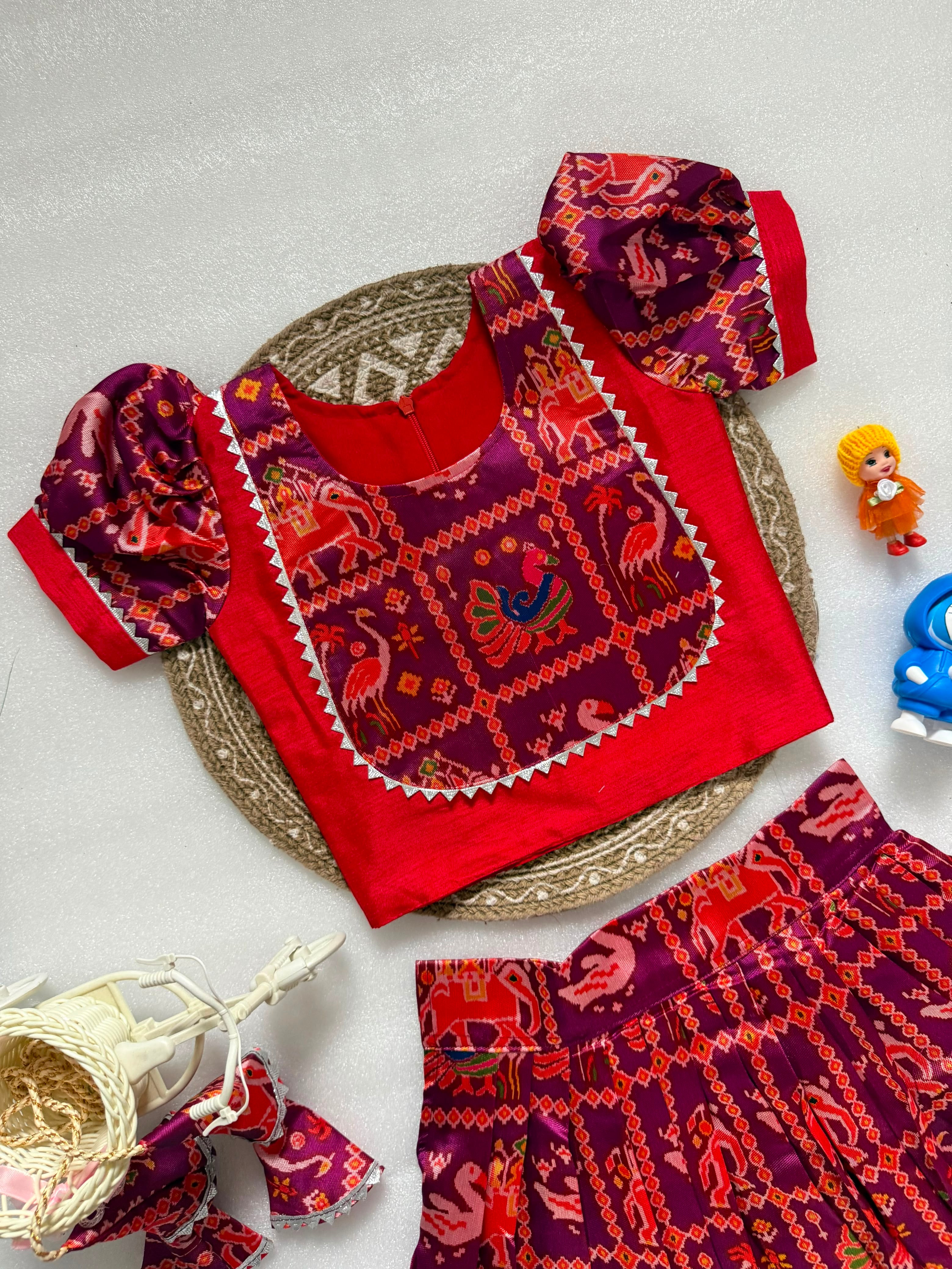 Swara : Patola kids lehengas